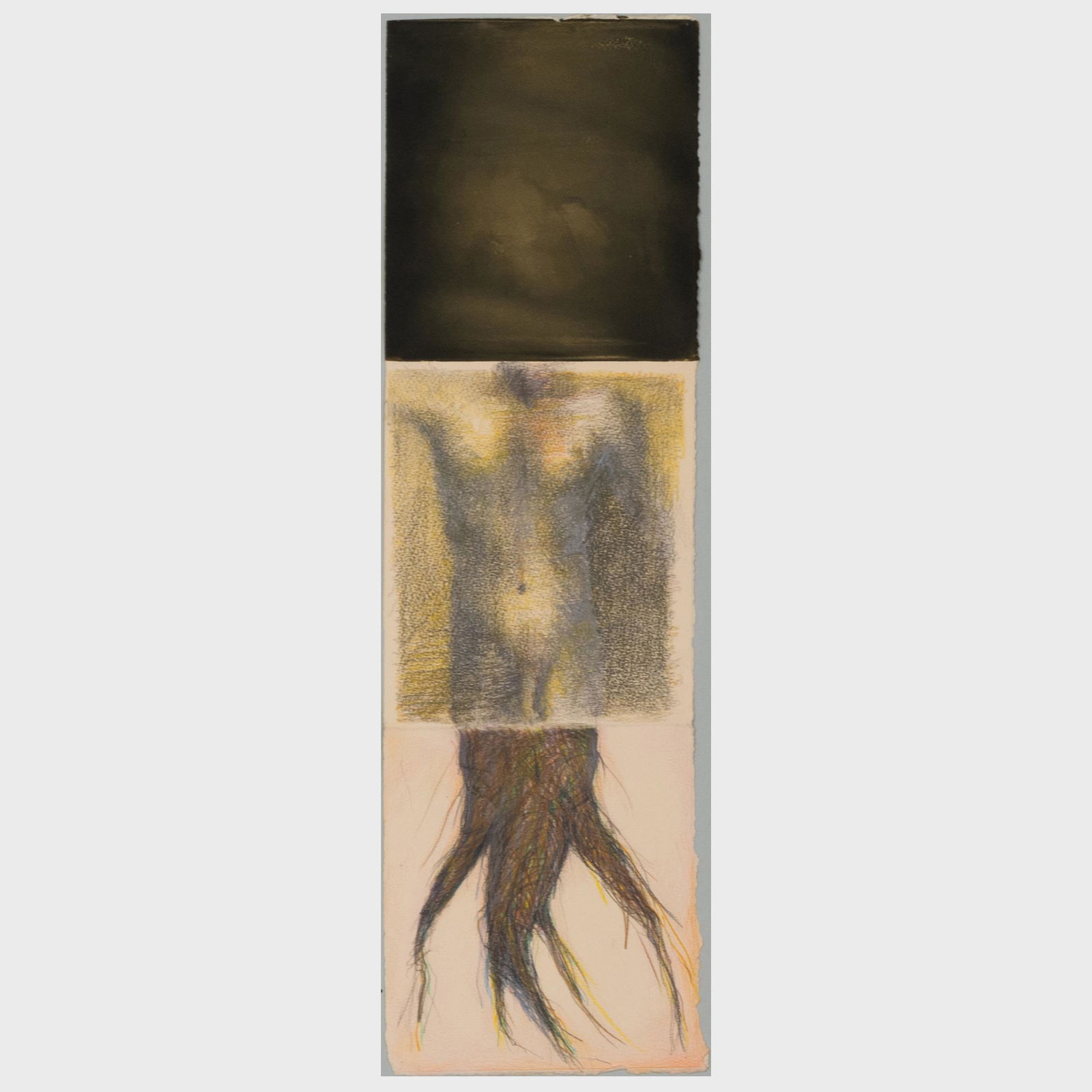 Wendy Mark, Winifred McNeill and Eugenio Espinosa (b.: Wendy Mark, Winifred McNeill and Eugenio Espinosa (b. 1950): Untitled Pastel, pencil and colored pencil on paper, 1993, signed on the reverse. 22 x 6 1/2 in. (sheet), unframed. Exhibited: The Drawing