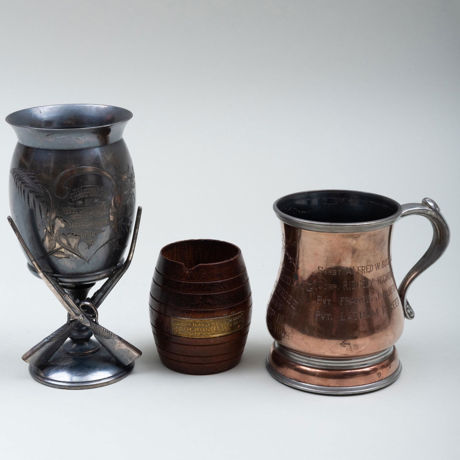 Two Sporting Trophies and a Shipwreck Souvenir (1 of 7)