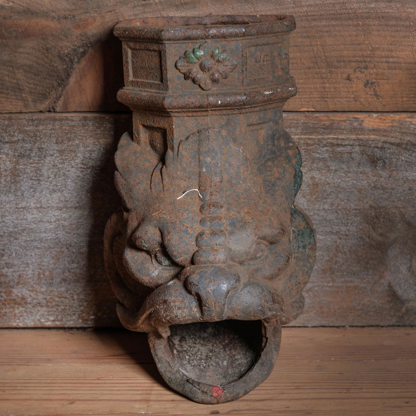 Cast Iron Gargoyle Mask Downspout (1 of 11)