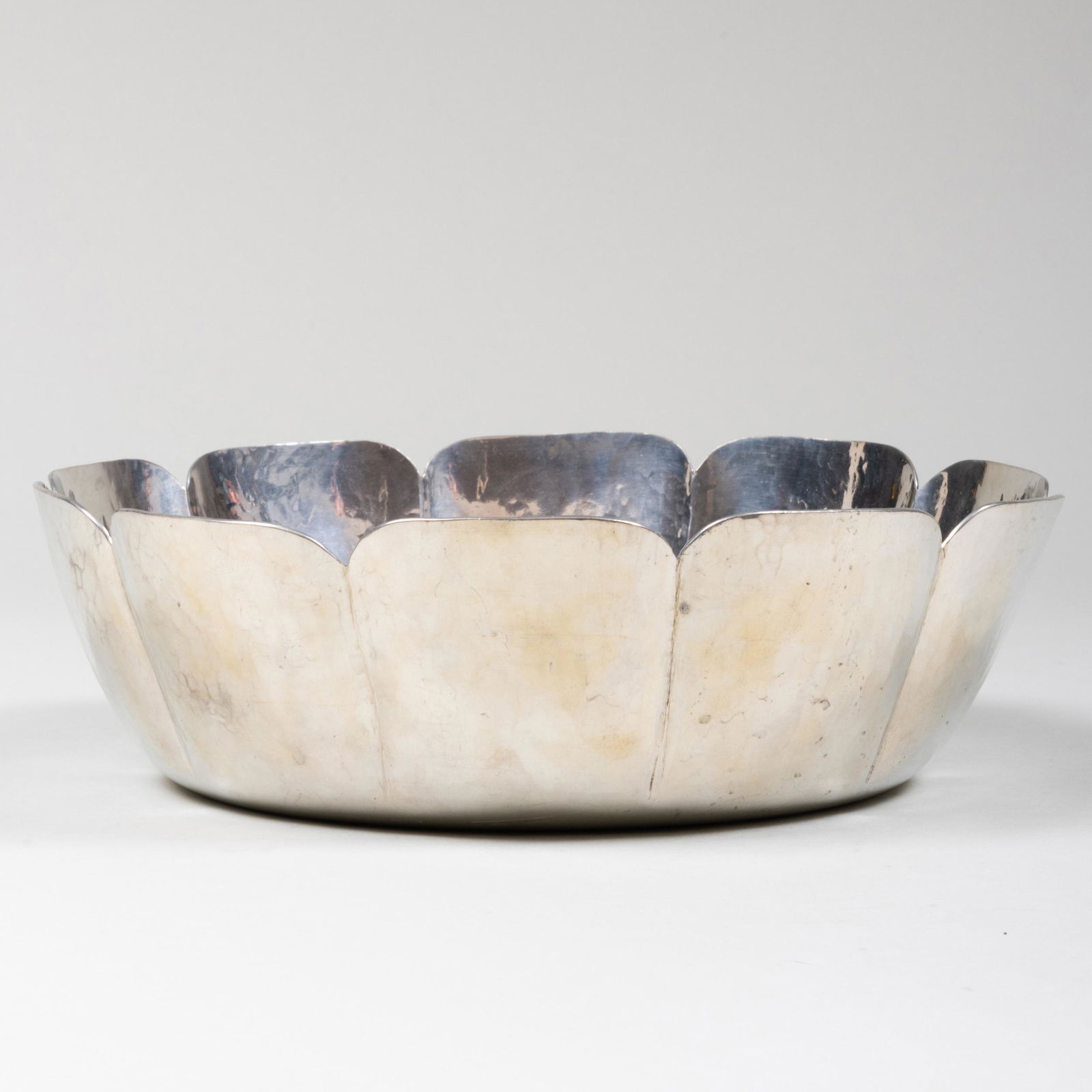 Cartier Silver Plate Lobed Bowl Inscribed from 20th (1 of 9)