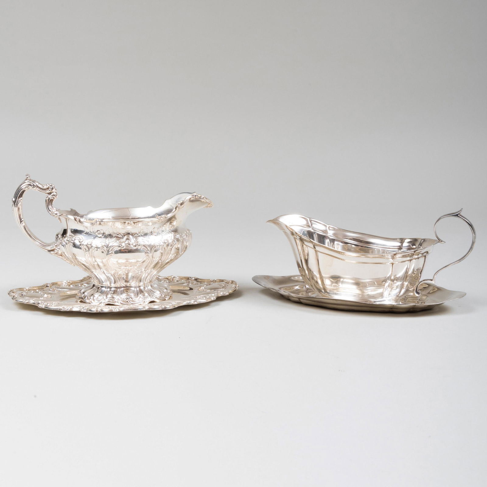 Gorham Silver Sauce Boat and Underplate and an American (1 of 14)