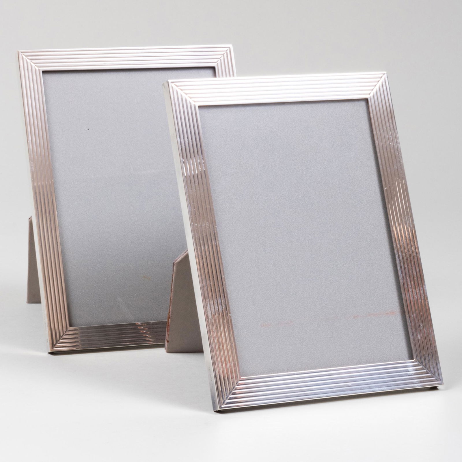 Pair of Puiforcat Silver Plate Picture Frames (1 of 5)