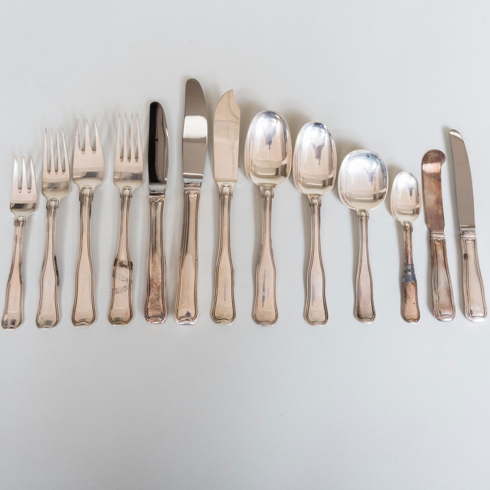 Georg Jensen Silver Flatware Service for Eight in the (1 of 12)