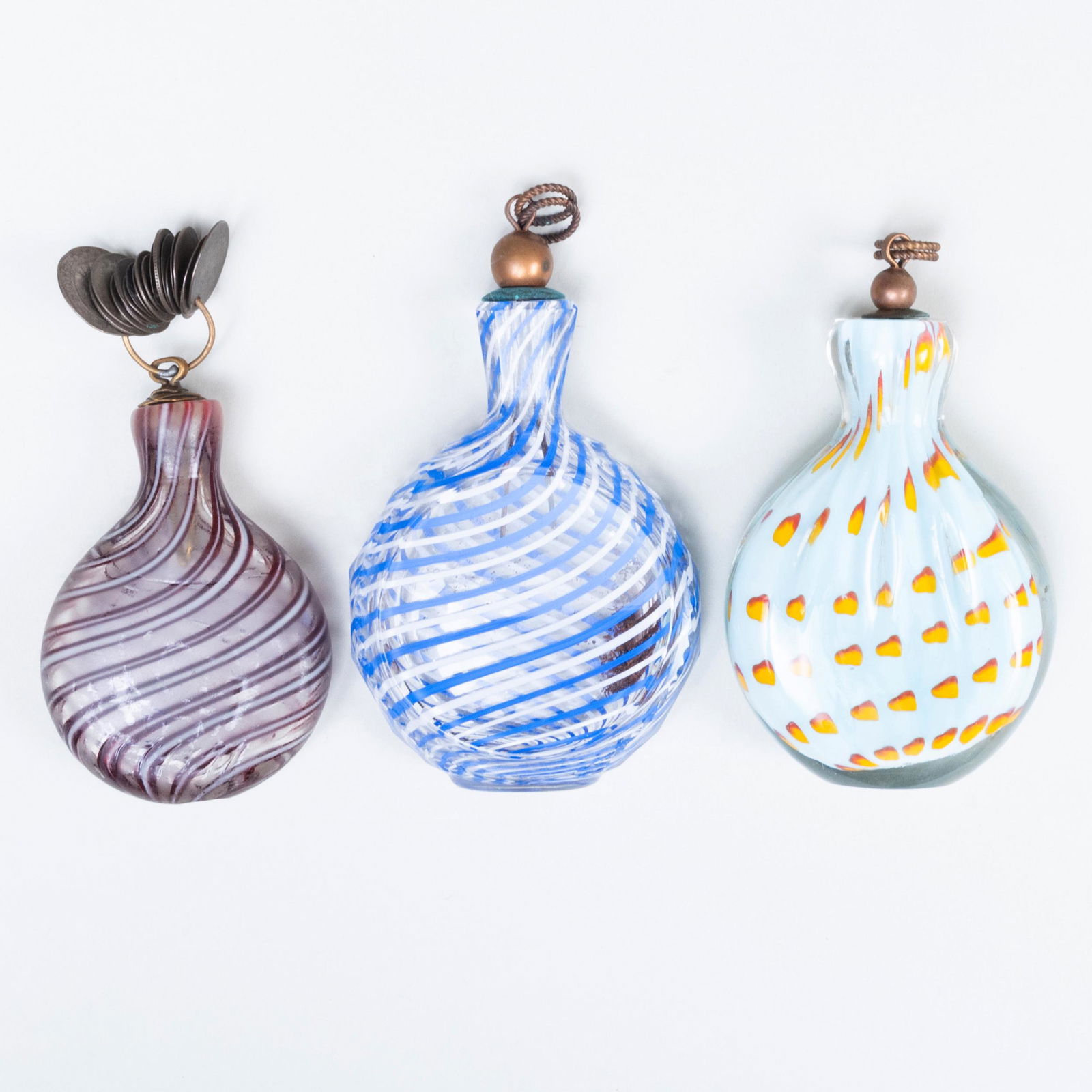 Group of Three Bavarian Internally Decorated Glass (1 of 6)