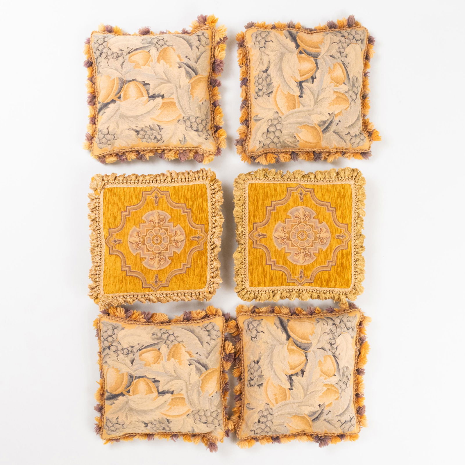 Various Group of Eighteen Pillows: Various Group of Eighteen Pillows Including needlework and tapestry pillows. The largest 21 x 21 in.