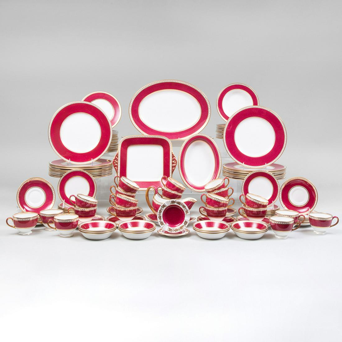 Wedgwood Claret Ground Porcelain Part Service (1 of 20)