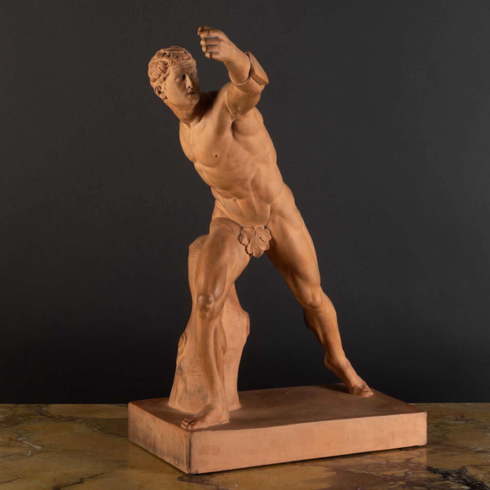 Danish P. Ipsen Terracotta Model of The Borghese Gladia (1 of 9)