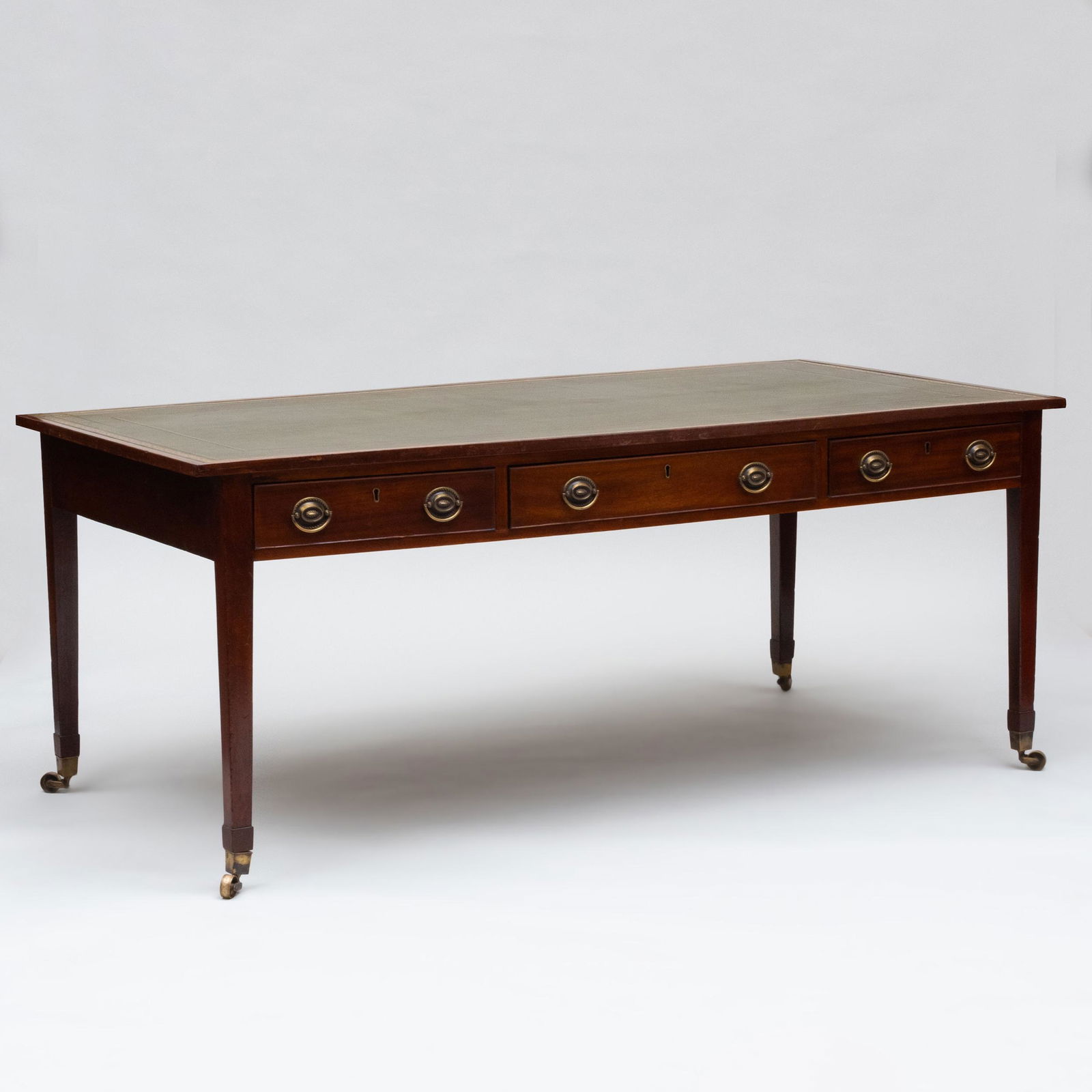 George III Mahogany Partner's Desk (1 of 11)