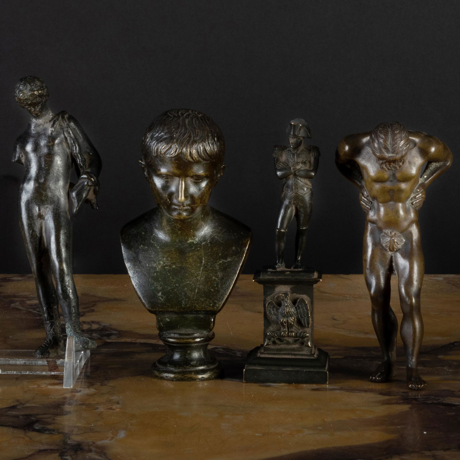 Four Small Bronze Figural Table Articles (1 of 13)
