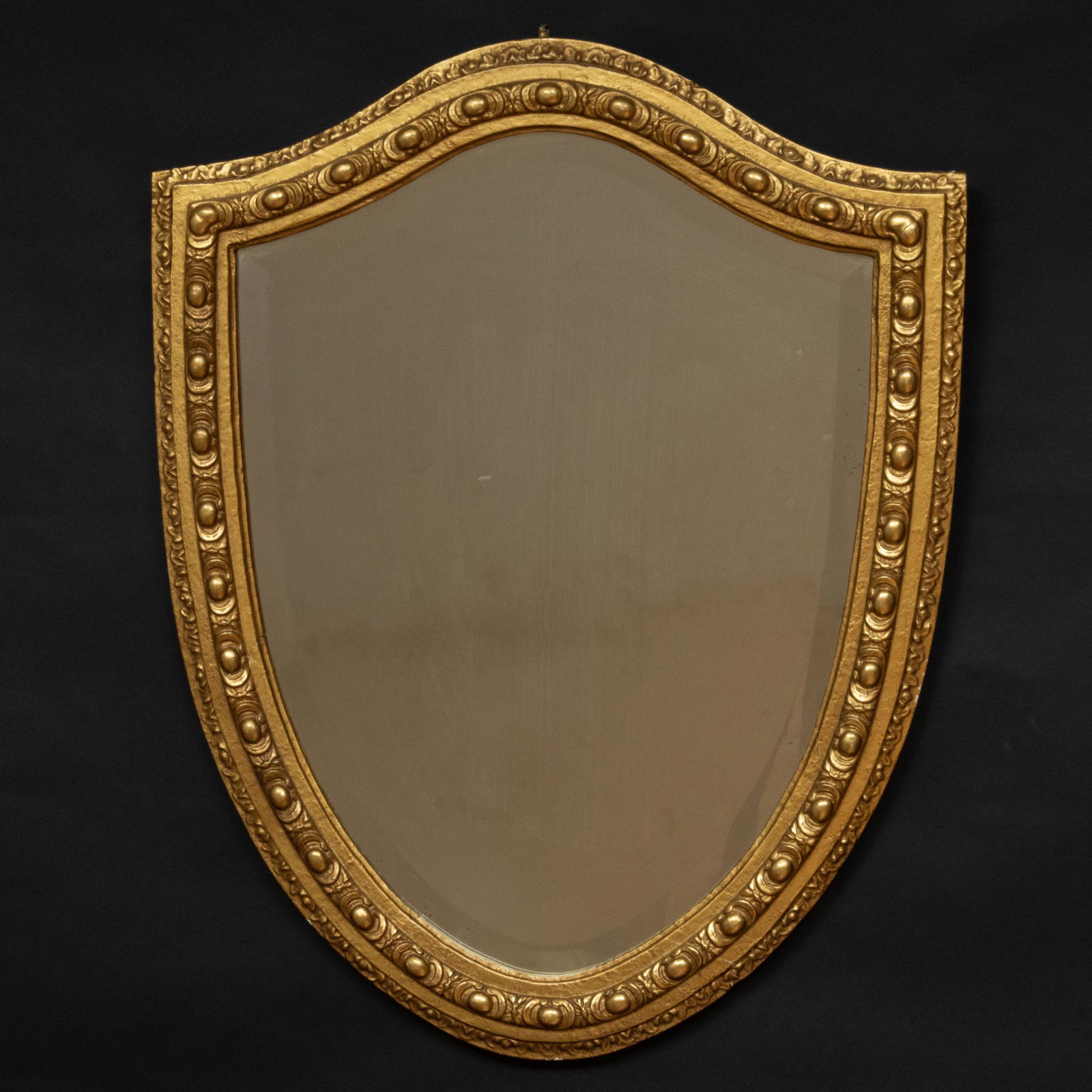 English Giltwood Shield Shaped Mirror (1 of 2)