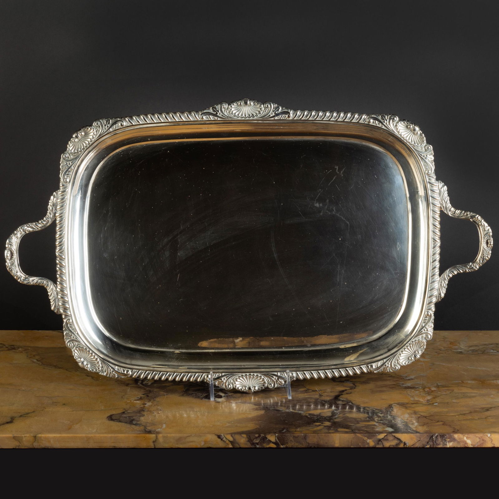 George V Silver Tray (1 of 3)