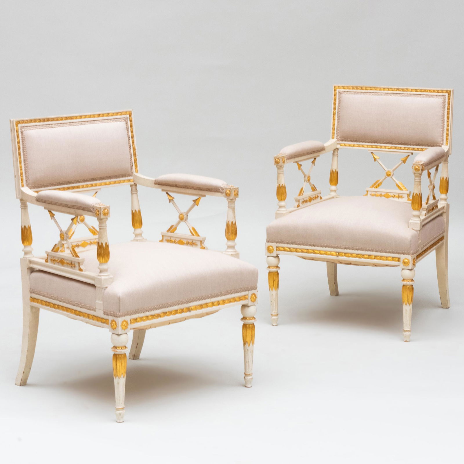Pair of Swedish Neoclassical Style Painted and (1 of 16)