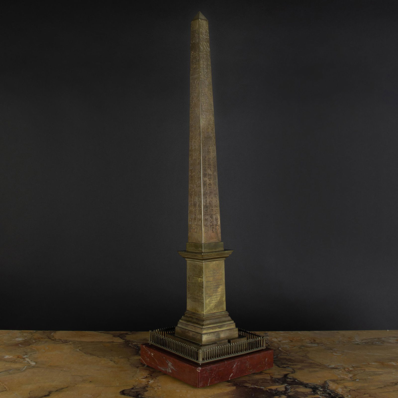 French Gilt-Bronze-Mounted Rouge Royale Marble Model of (1 of 9)