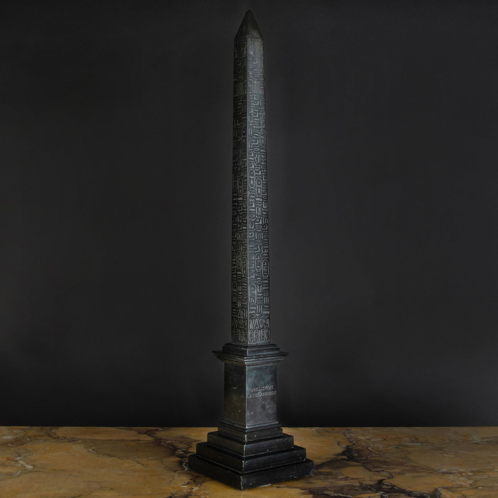 Egyptian Black Marble Obelisk, After the Antique (1 of 6)