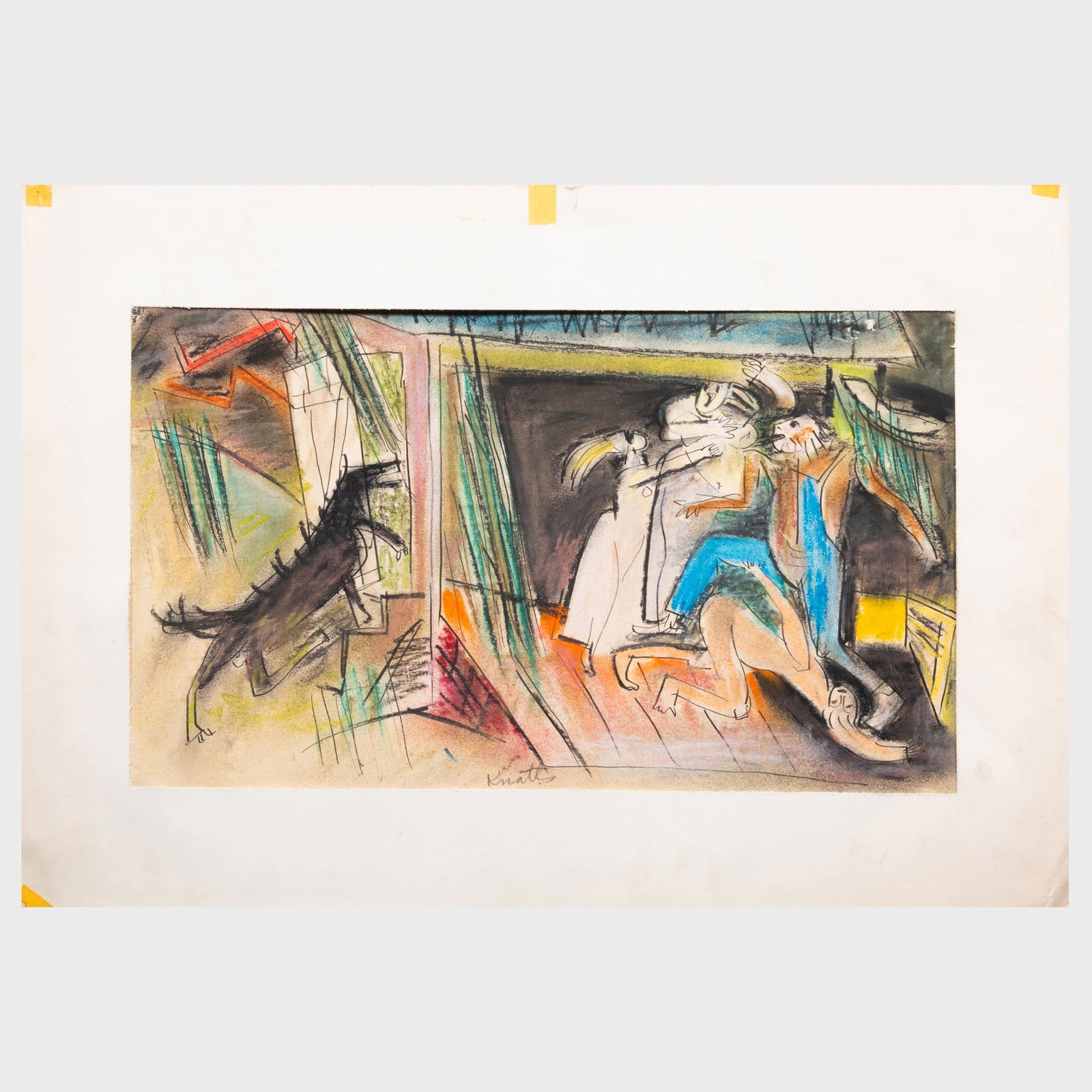 Karl Knaths (1891-1971): Composition of Figures (1 of 10)