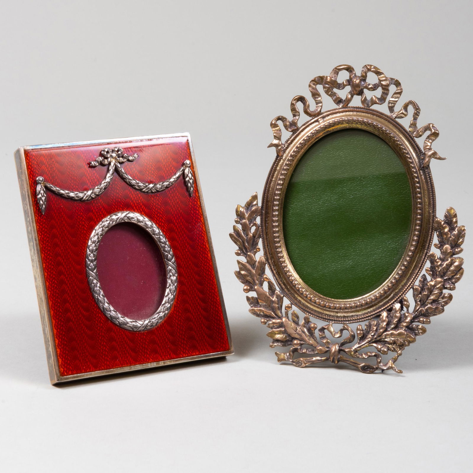 Two Faberge Style Silver Picture Frames (1 of 3)