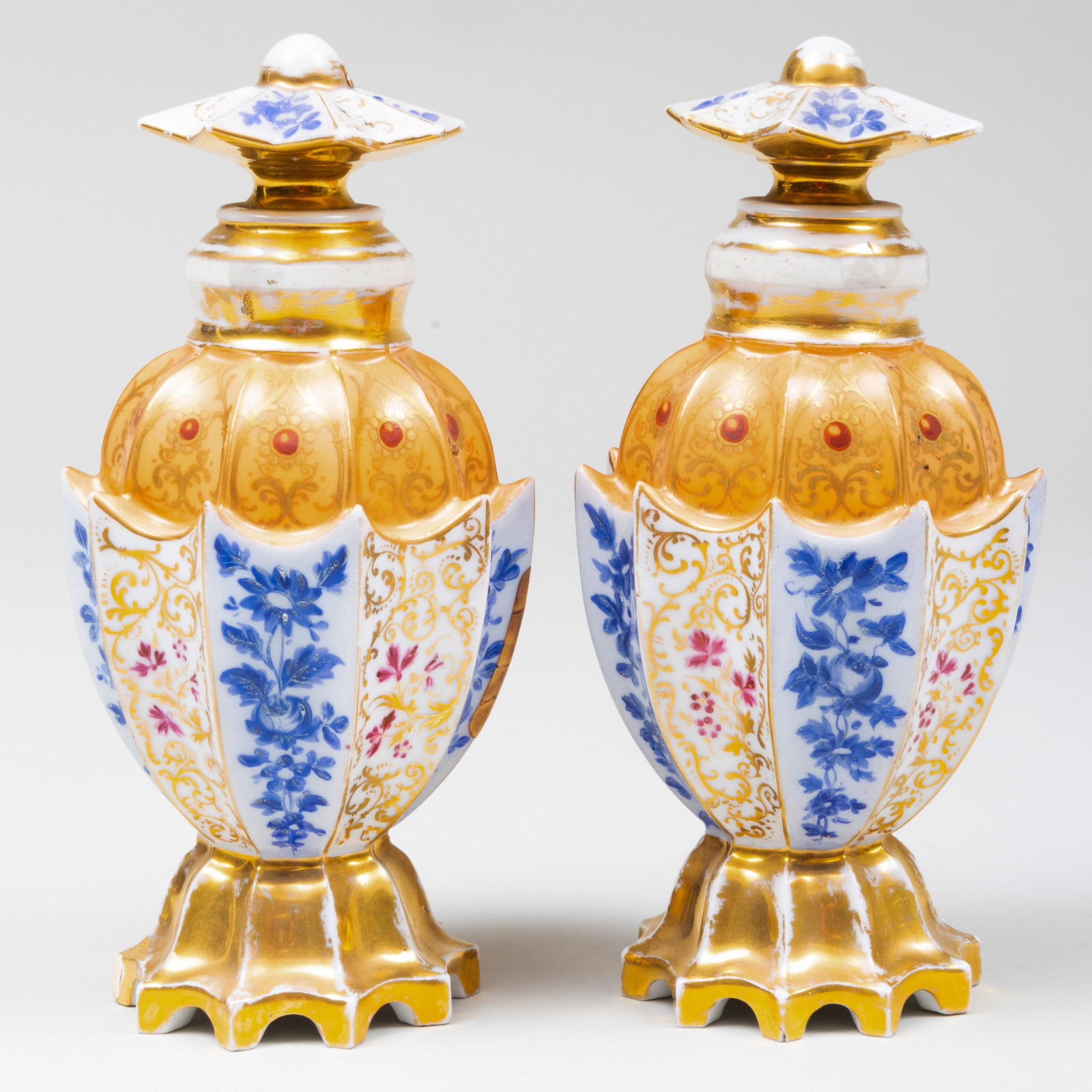 Pair of Jacob Petit Porcelain Scent Bottles and Covers (1 of 10)
