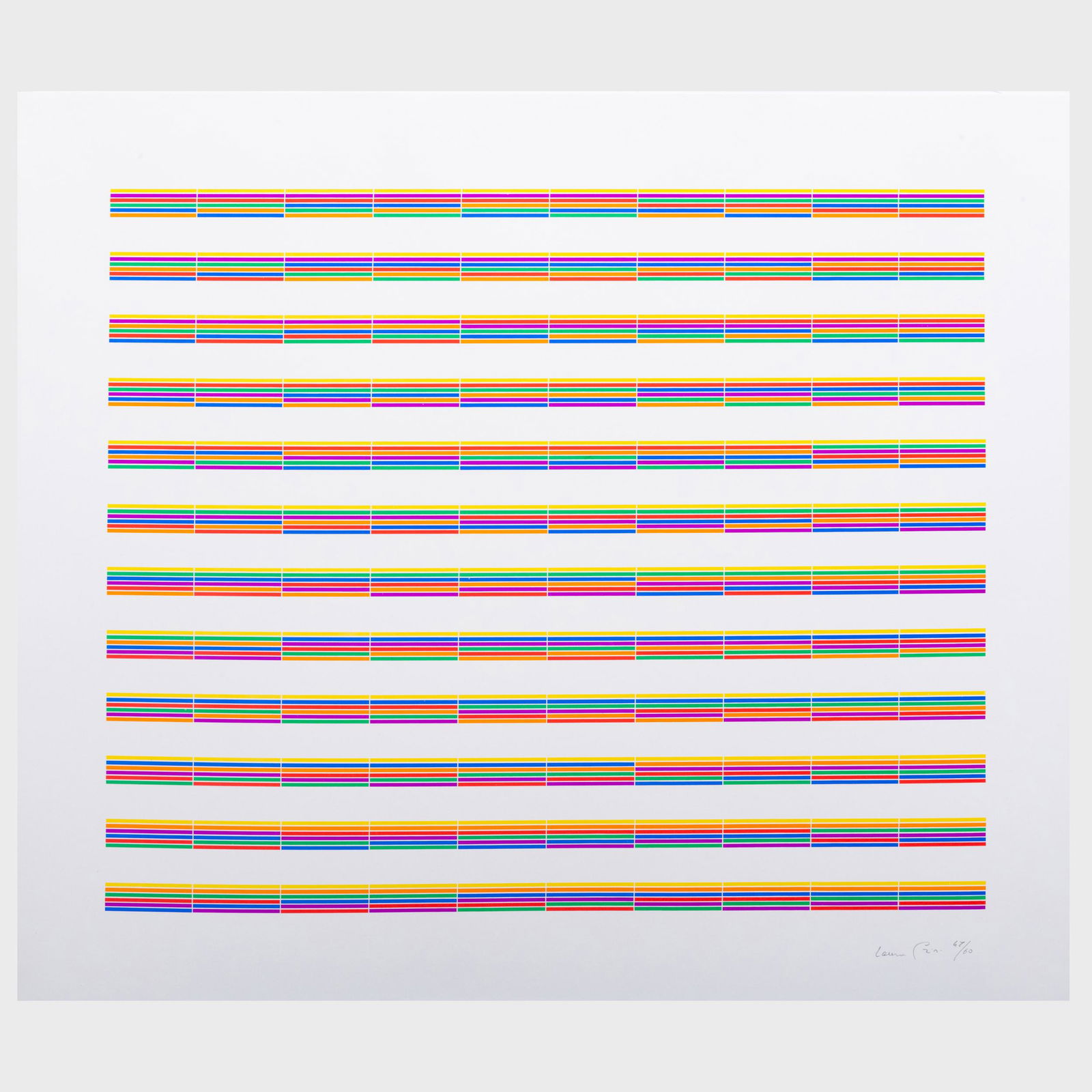 Laura Grisi (1939-2017): Stripes (1 of 17)
