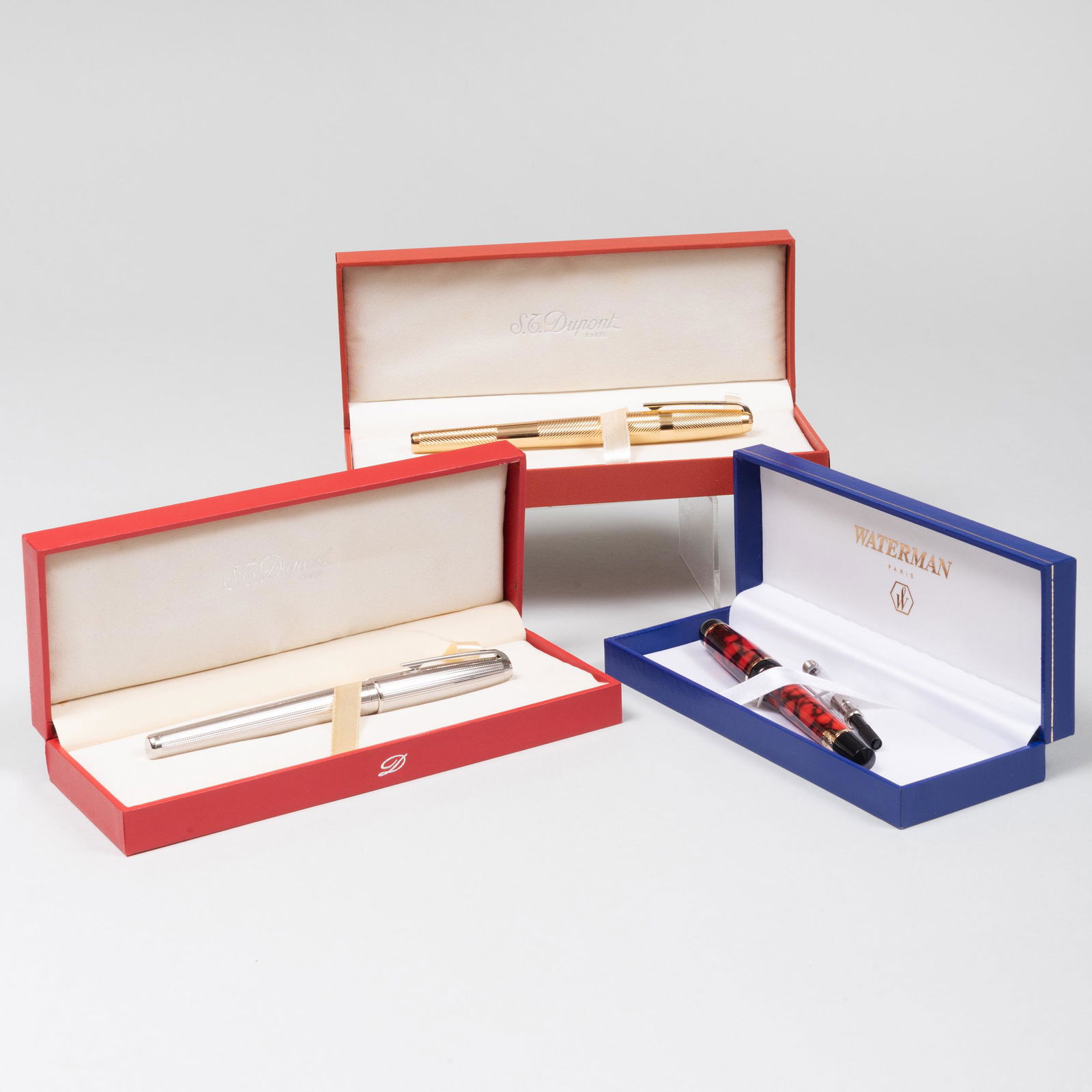 Two S.J Dupont Fountain Pens and a Waterman 'Phileas' (1 of 11)