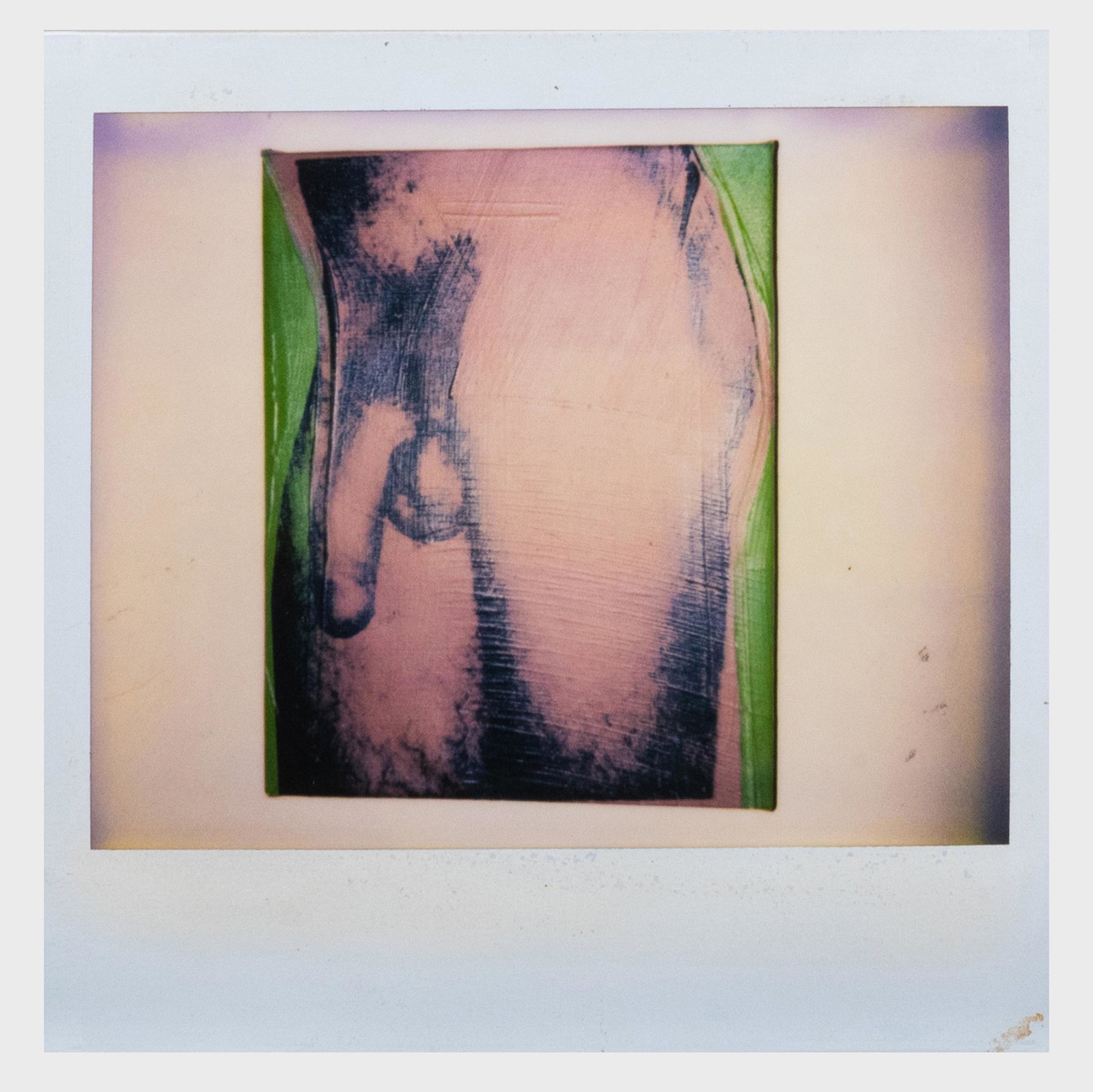 Andy Warhol (1928-1987): Penis Painting: Andy Warhol (1928-1987): Penis Painting Polaroid, with the Estate of Andy Warhol Stamp of Authenticity on the reverse. 4 x 4 in. (sheet), unframed. The Estate of Fred Hughes.