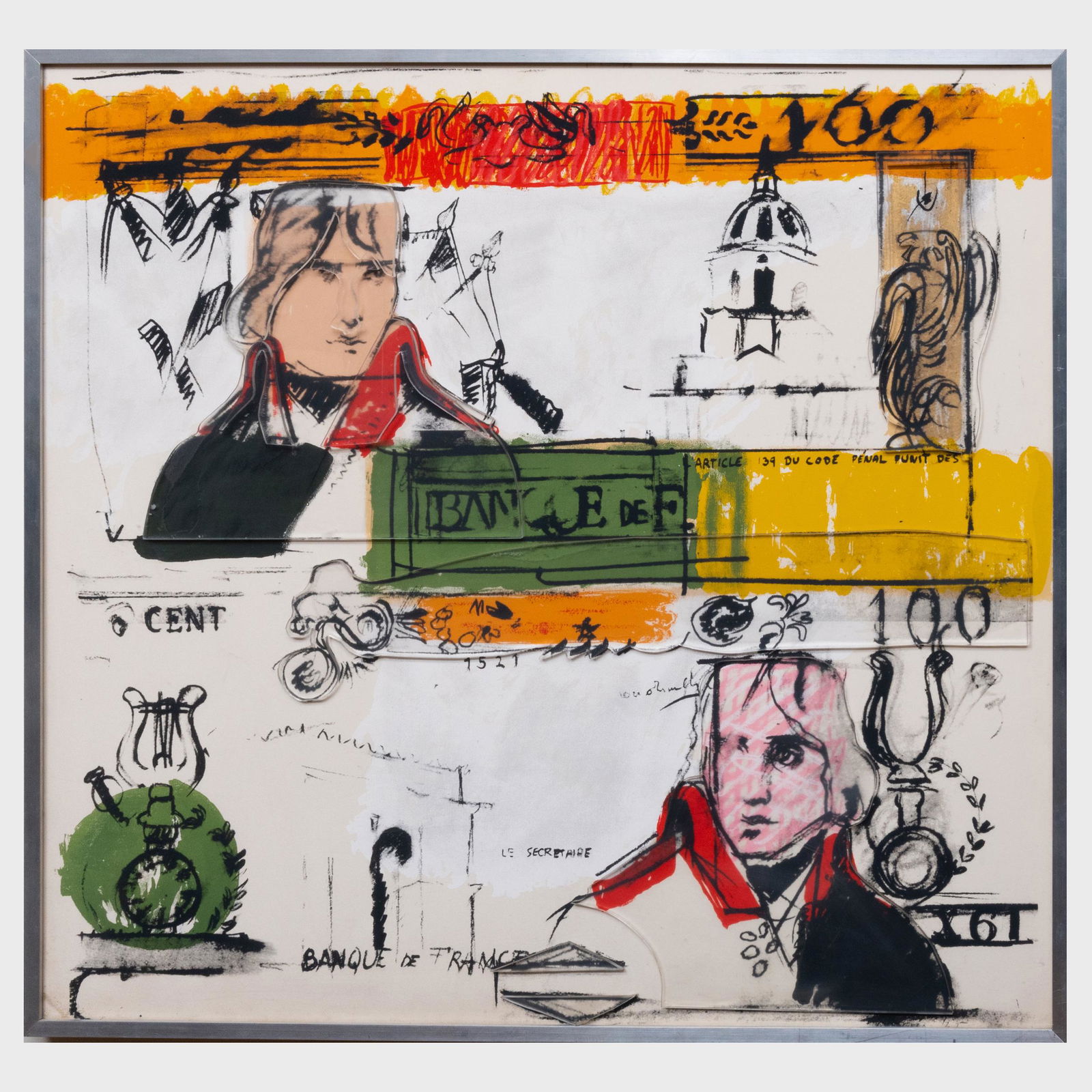 Larry Rivers (1923-20020): Double French Money (1 of 3)