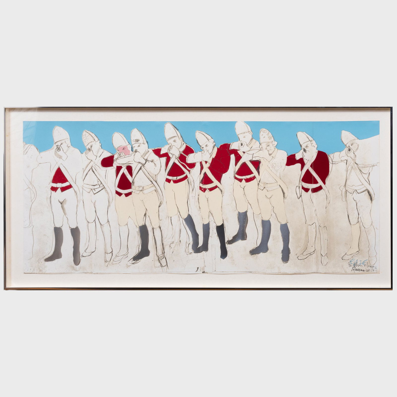 Larry Rivers (1923-2002): Redcoats (Fold Out), from (1 of 4)