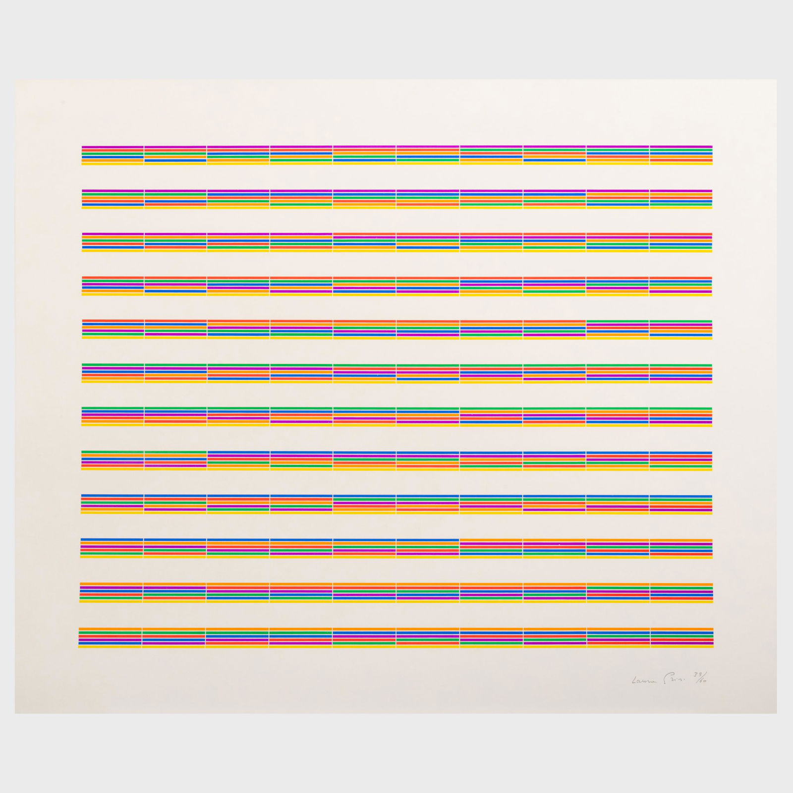 Laura Grisi (1939-2017): Stripes (1 of 17)