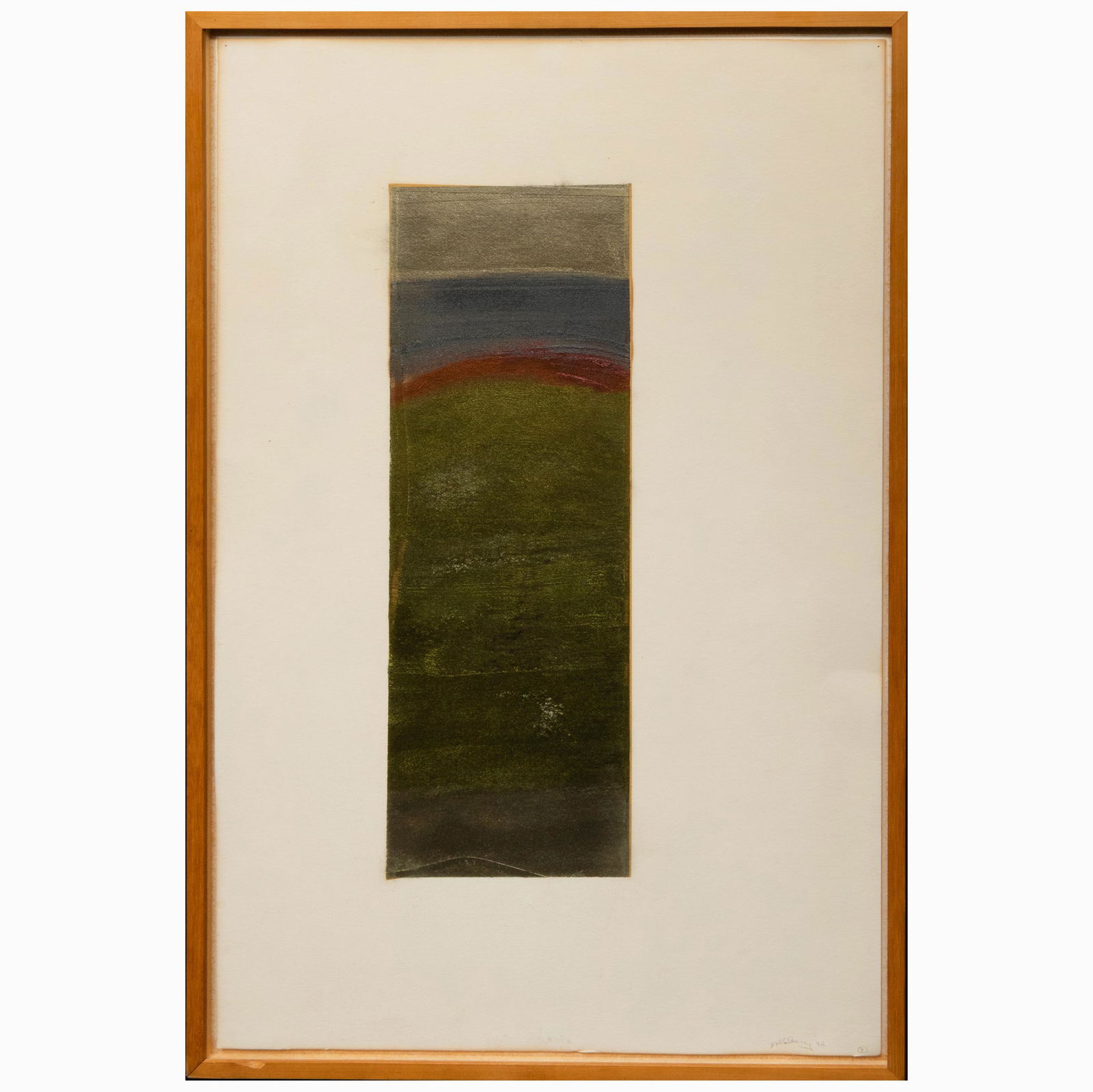 Michael Goldberg (1924-2007): Untitled: Michael Goldberg (1924-2007): Untitled Pigment on paper, 1972, signed 'Goldberg' and dated lower right. 38 x 24 3/4 in. (sheet), 40 x 27 in. (frame). The artist.
