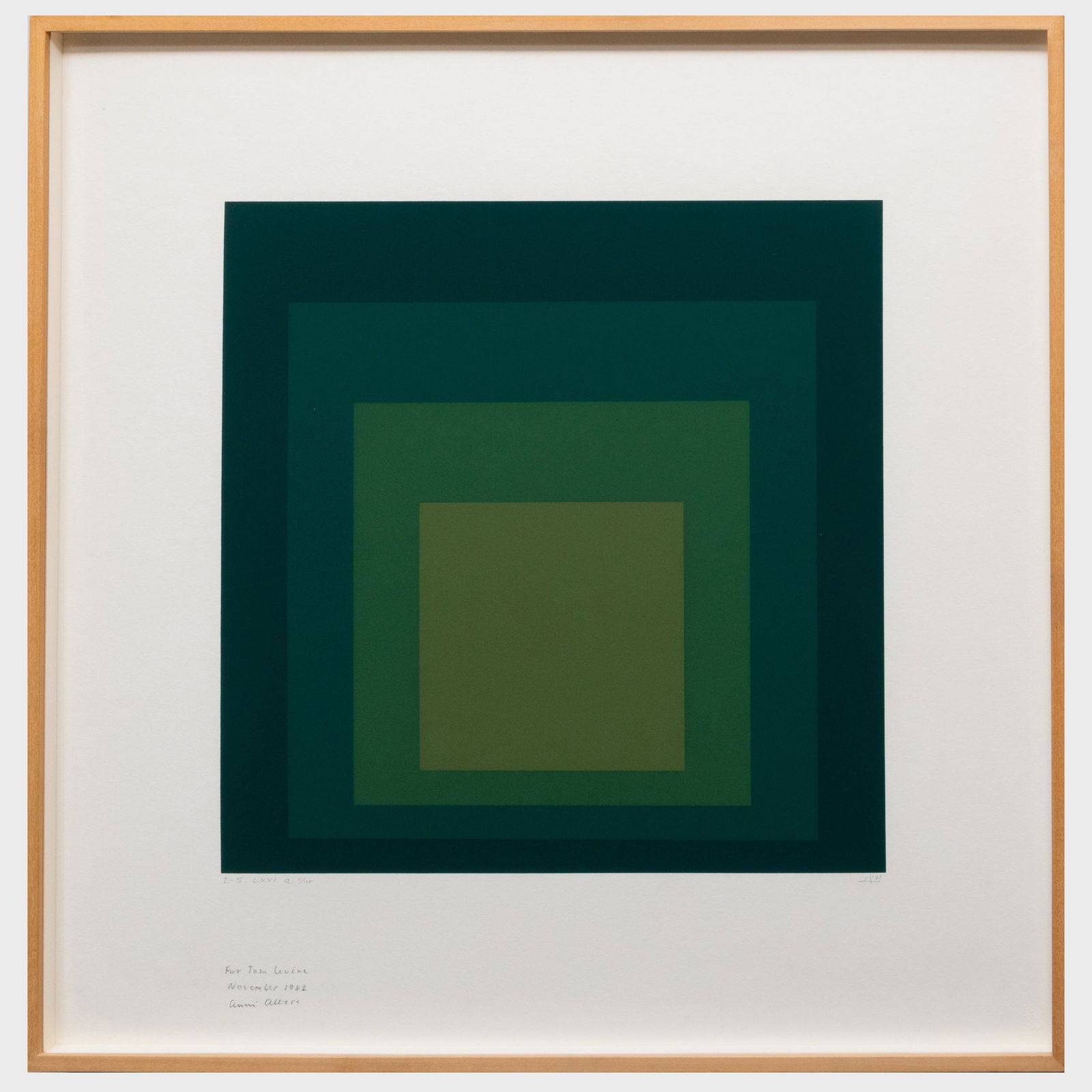 Josef Albers (1888-1976): I-S LXXI a (1 of 6)