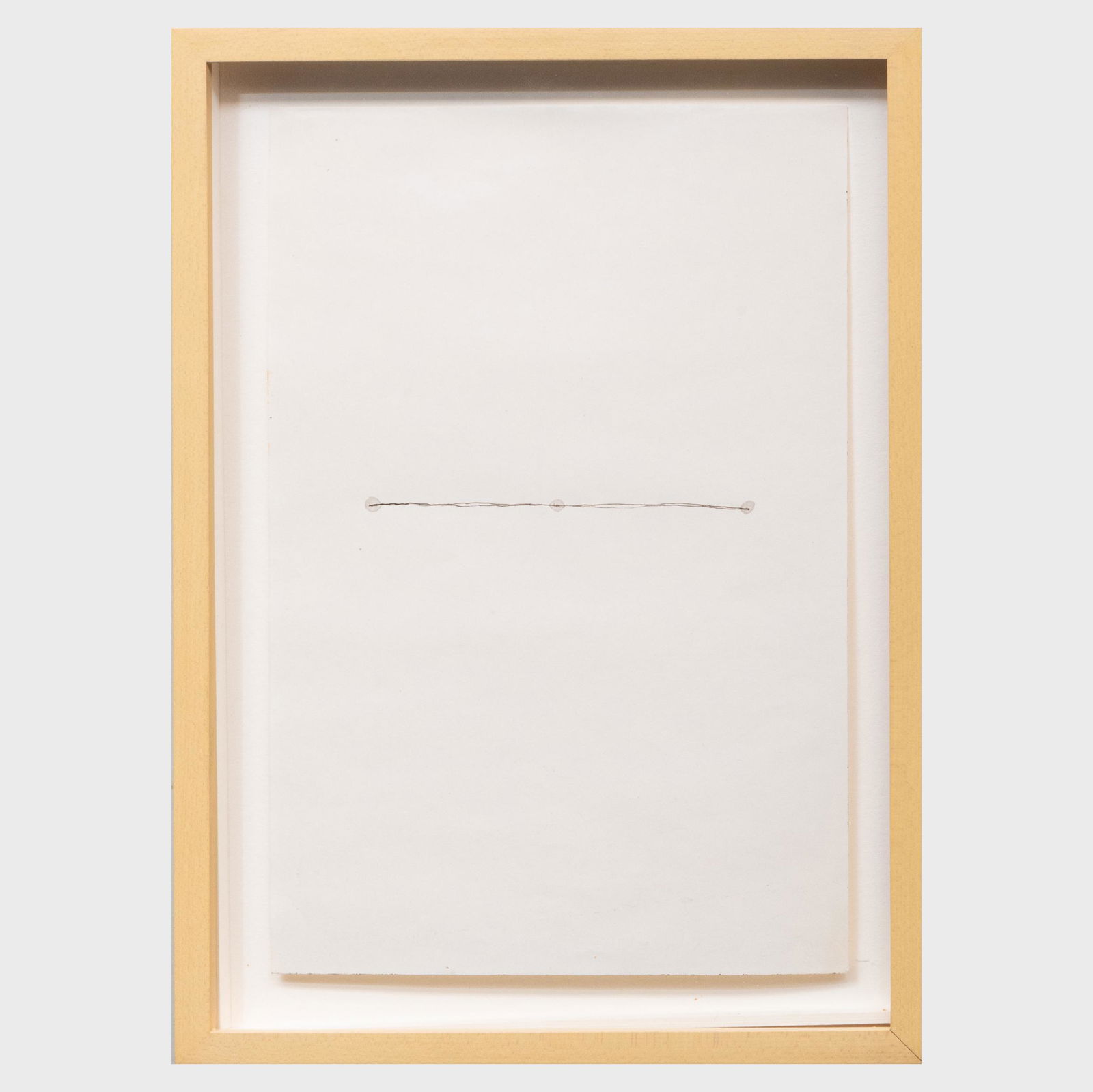 Richard Tuttle (b. 1941): No. 83 Two Black Lines, Three: Richard Tuttle (b. 1941): No. 83 Two Black Lines, Three Grey Dots Ink and watercolor on paper, 1973, signed 'Richard Tuttle', titled and dated on the reverse. 8 3/4 x 6 in. (sheet), 10 1/2 x 7 1/2 in.