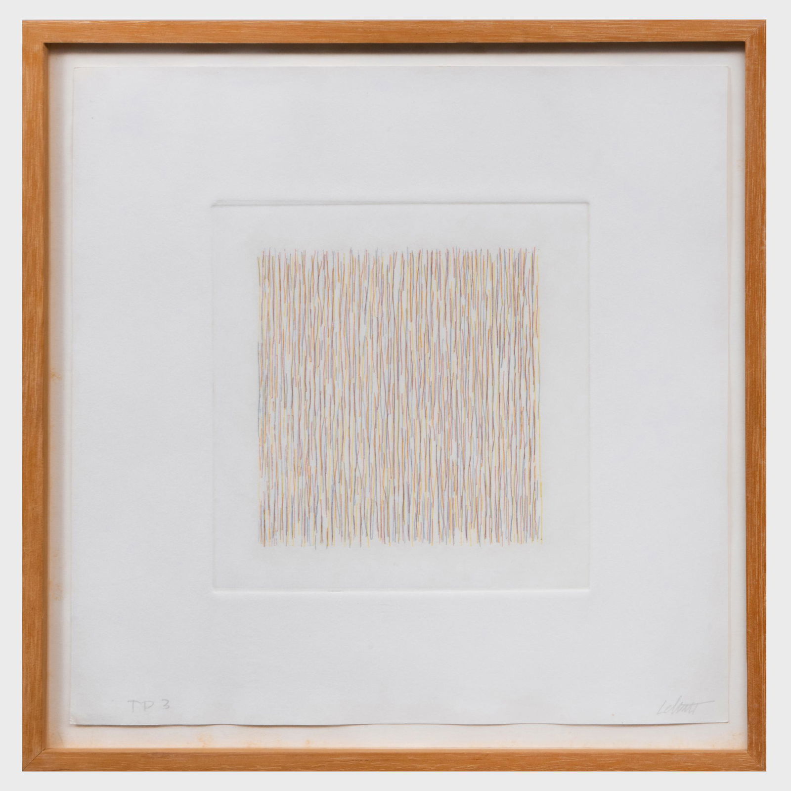 Sol Lewitt (1928-2007): Lines Not Straight, Not (1 of 5)