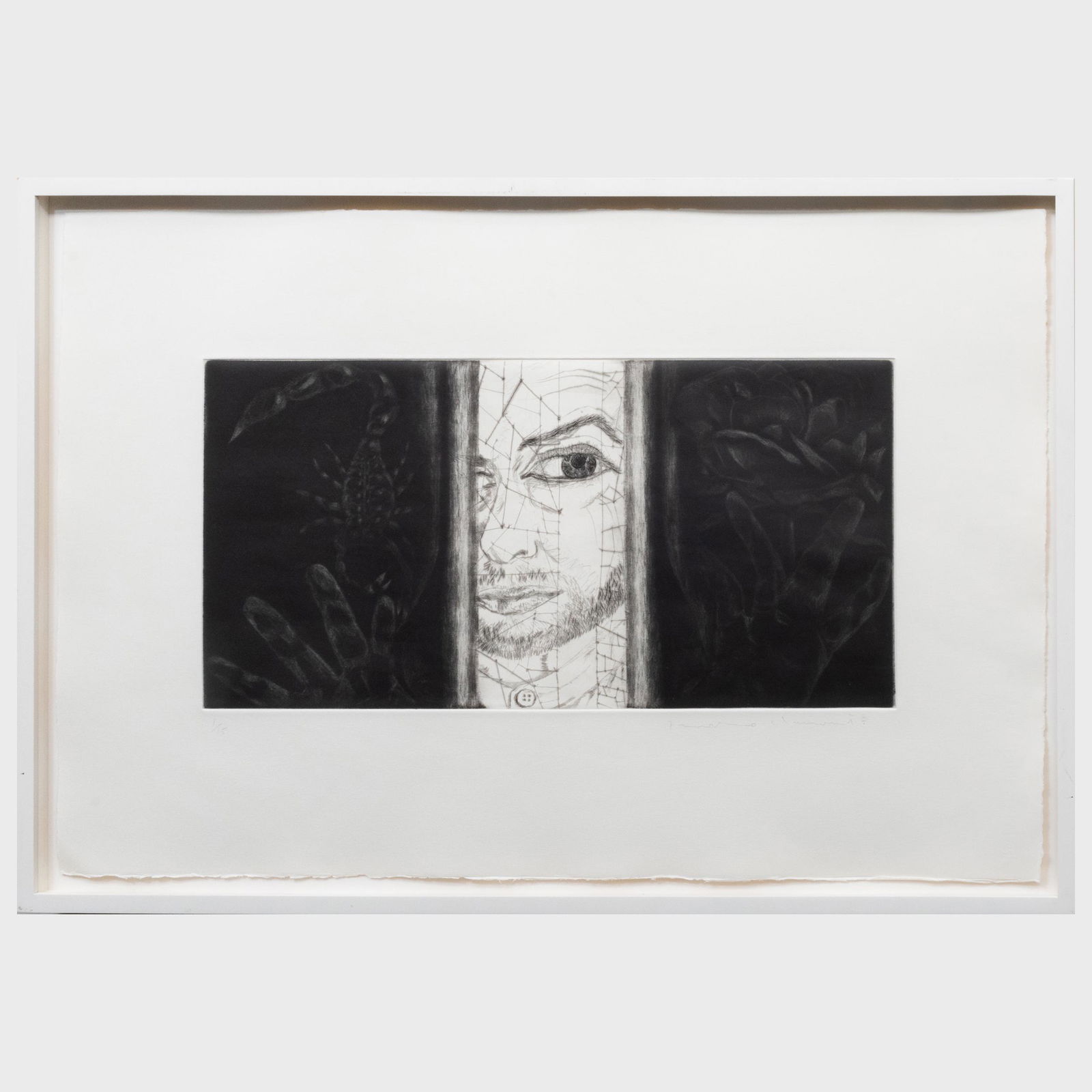 Francesco Clemente (b. 1952): Escorpio y Rosa, from: Francesco Clemente (b. 1952): Escorpio y Rosa, from Untitled Set of Seven Prints Aquatint, mezzotint and drypoint in black on wove paper, signed and numbered 1/15 in pencil, with label from Pace Print