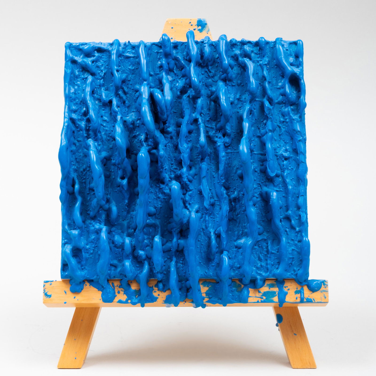 Martin Kline (b. 1961): 110403: Martin Kline (b. 1961): 110403 Encaustic on wood with easel, 2011, signed 'M. Kline', titled and dated on the reverse. 9 x 7 x 7in. (overall). Property from the Collection of Tom Levine