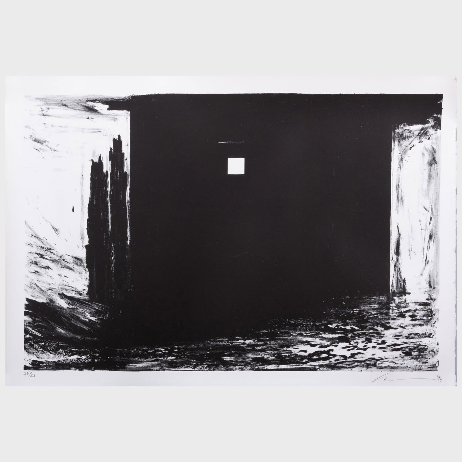 Robert Wilson (b. 1941): Untitled: Robert Wilson (b. 1941): Untitled Lithograph in black on wove paper, 1994, signed, dated and numbered 25/100 in pencil. 25 x 34 in. (sheet), unframed. Property from the Collection of Tom Levine