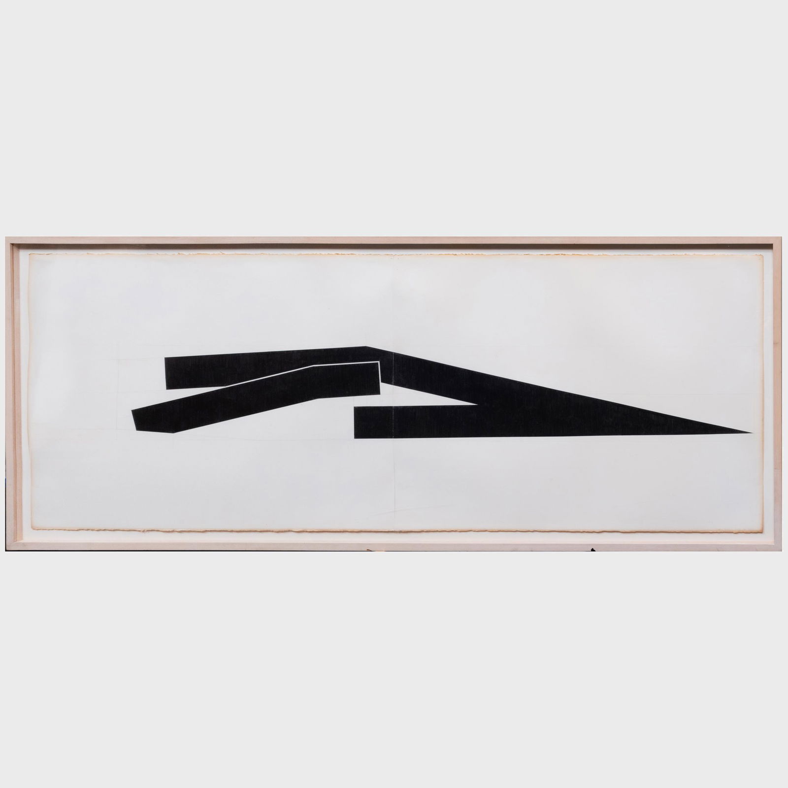 Ted Stamm (1944-1984): Untitled: Ted Stamm (1944-1984): Untitled Pencil on paper, 1982, signed 'Ted Stamm' and dated lower right. 22 x 60 in. (sheet), 25 1/2 x 63 in. (frame). Property from the Collection of Tom Levine