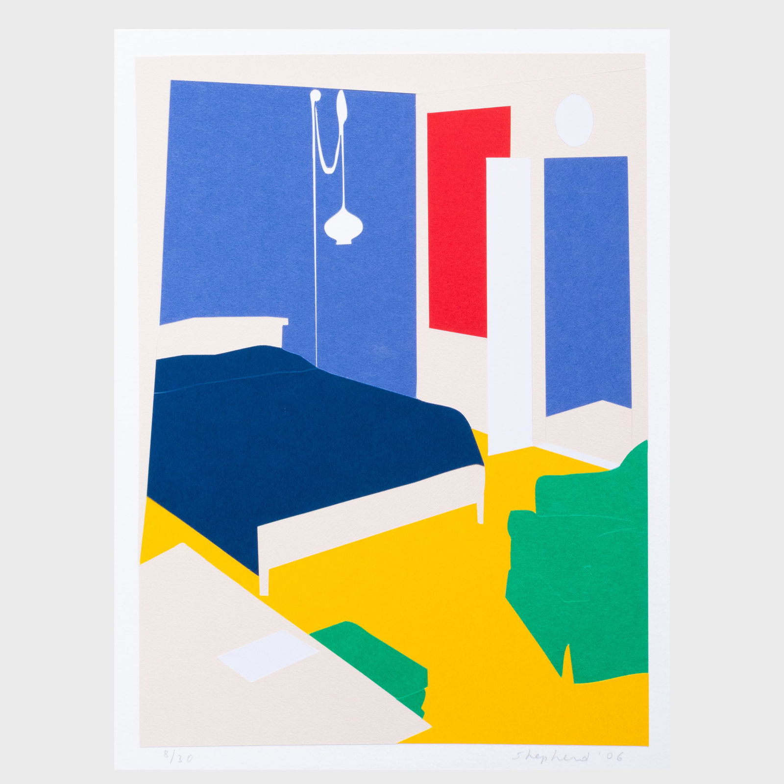 Kate Shepherd (b. 1961): Paper Bedroom (1 of 2)