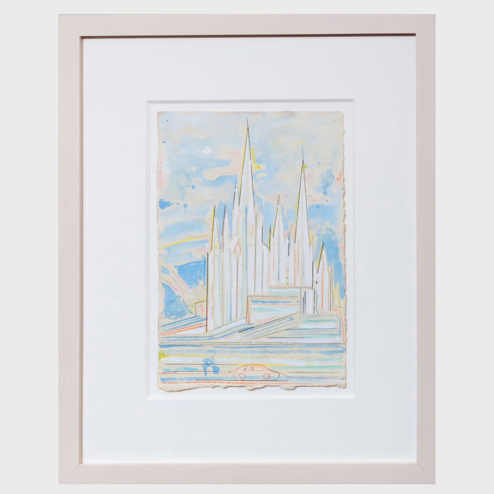 David Korty (b. 1971): Untitled: David Korty (b. 1971): Untitled Gouache and graphite on paper, 2005, signed 'David Korty' and dated on the reverse, with label from Greene Naftali Gallery, NY. 11 1/2 x 8 in. (sheet), 19 1/4 x 15 1/2