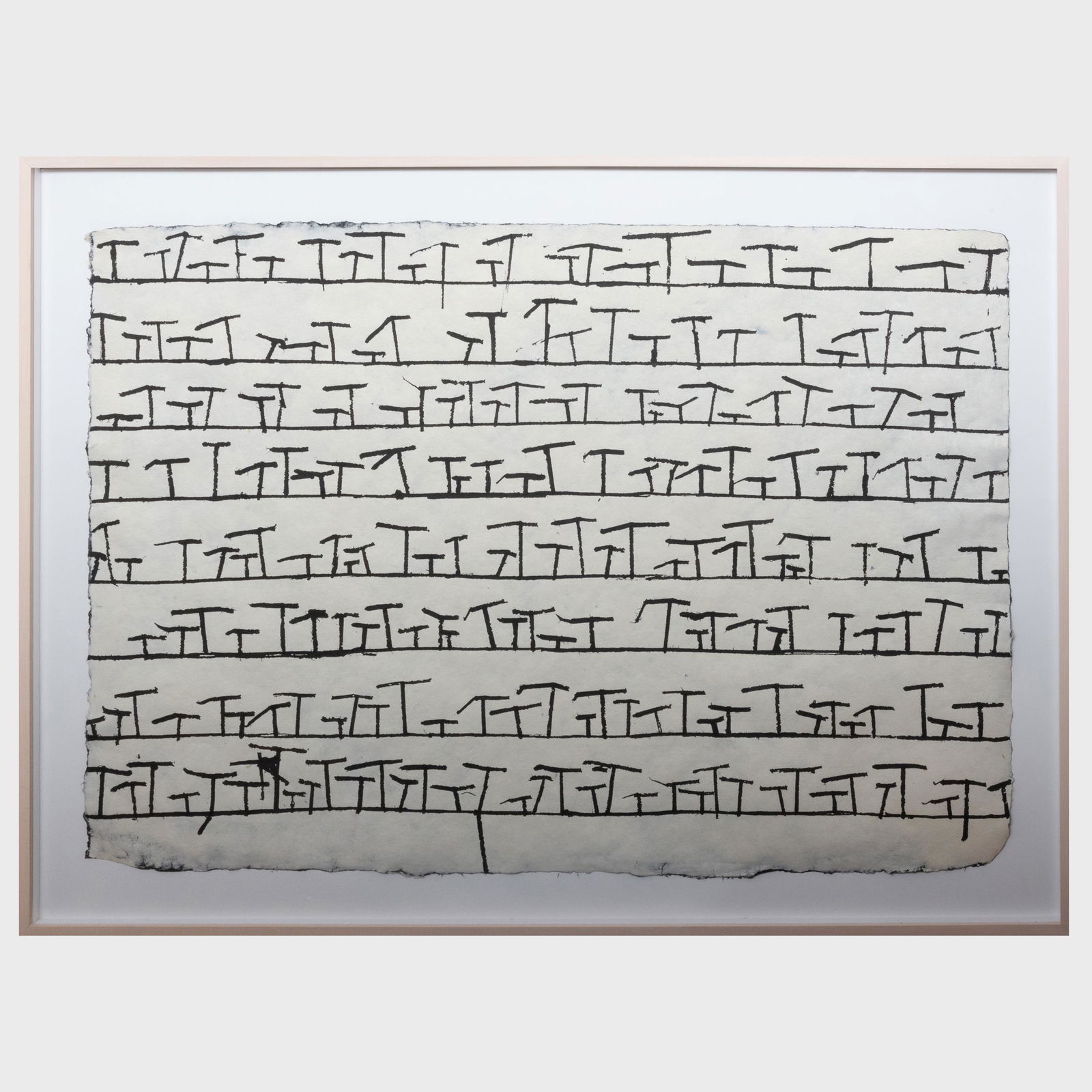 Hanns Schimansky (b. 1949): Sans Titre: Hanns Schimansky (b. 1949): Sans Titre Ink on paper, 2006, unsigned, with label from Galerie Karsten Greve, Paris. 27 1/4 x 39 in. (sheet), 32 1/2 x 44 in. (frame). A Contemporary Vision: Works from t