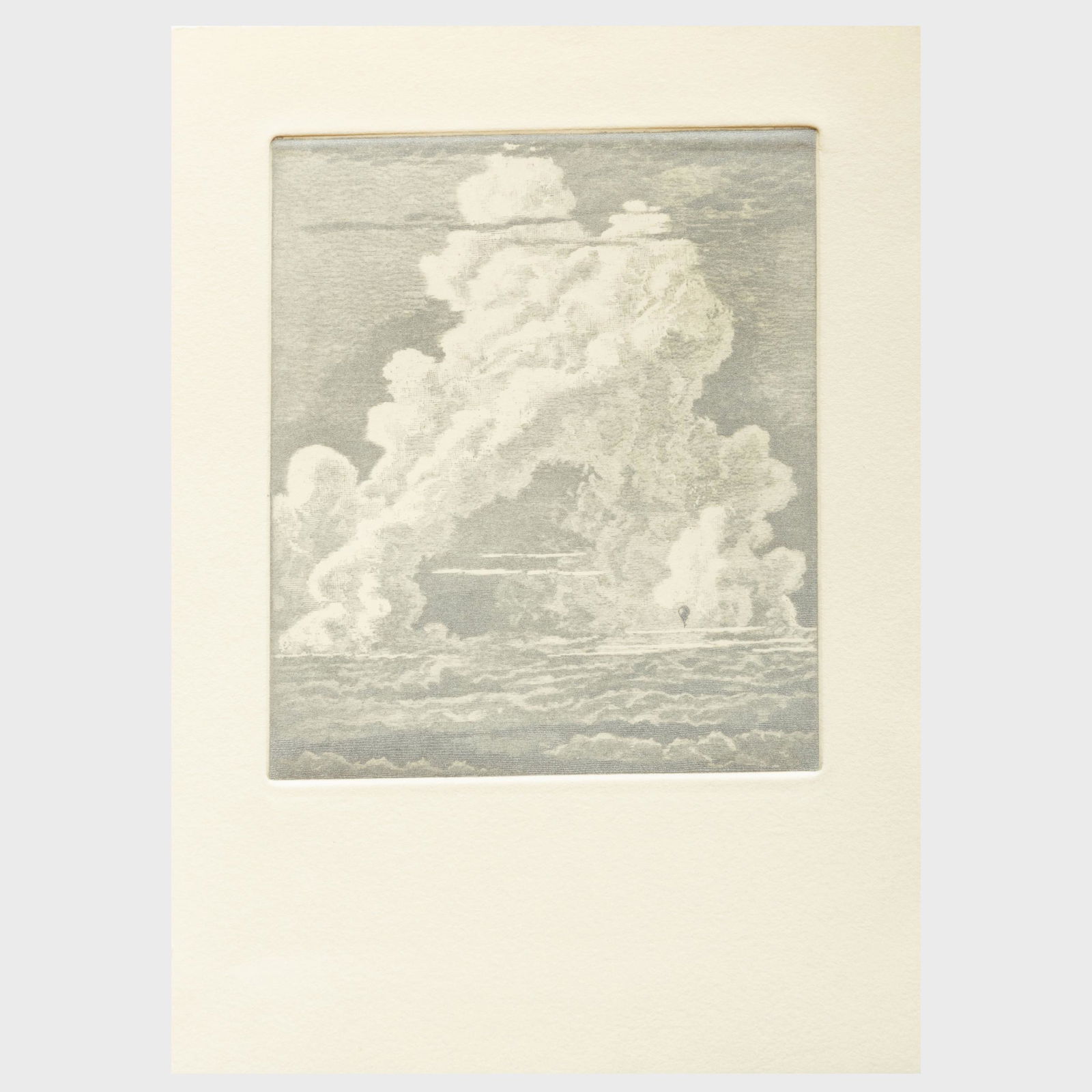 Laurent Grasso (b. 1972): Rétroprojection: Laurent Grasso (b. 1972): Rétroprojection Etching in silver on wove paper, 2011, signed, titled, dated and numbered 9/100 on the reverse. 8 x 5 3/8 in. (sheet), unframed. A Contemporary Vis