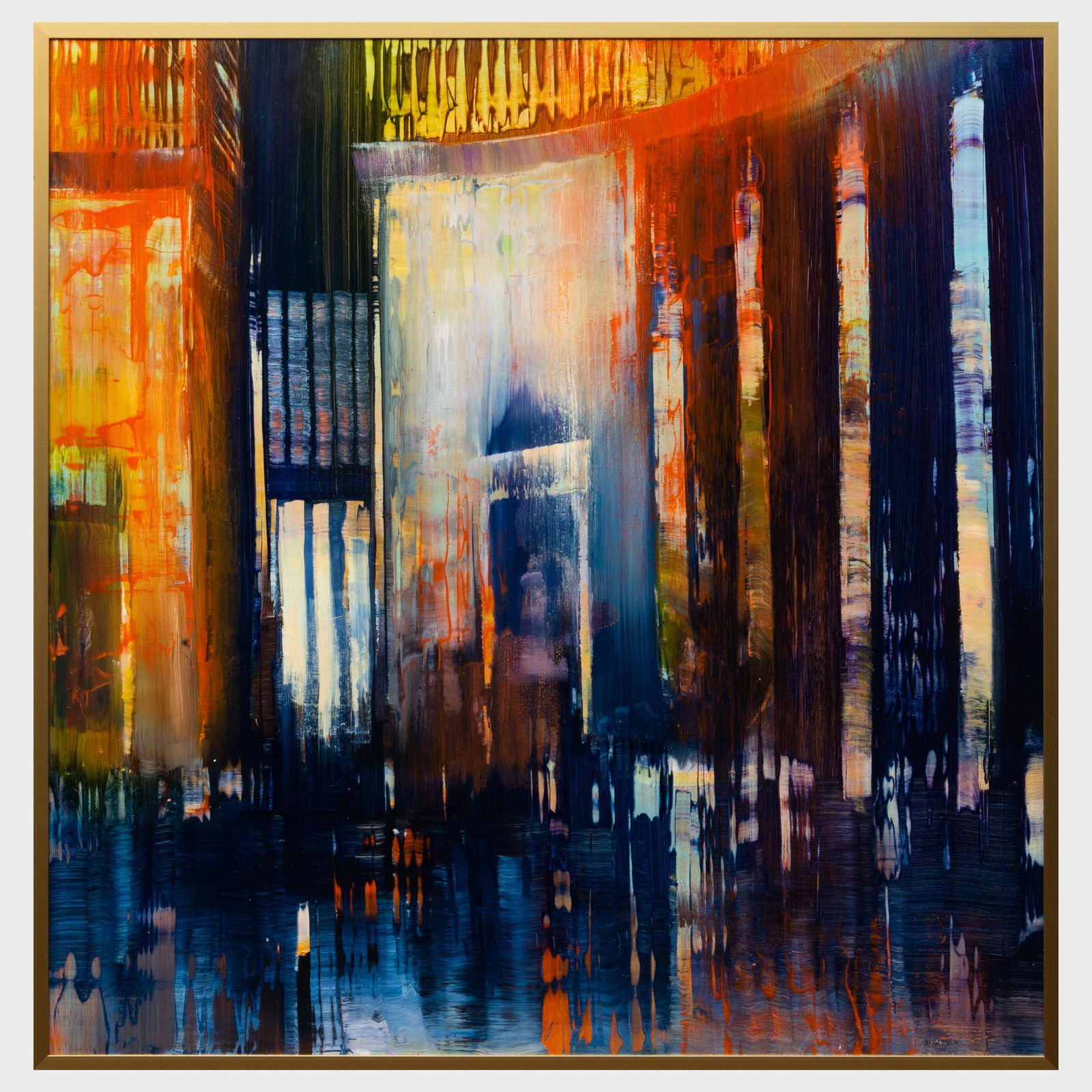 David Dunlop (b. 1951) : Rome, Pantheon Chromatics: David Dunlop (b. 1951) : Rome, Pantheon Chromatics Oil on anodized aluminum, signed 'David A. Dunlop' and titled on the reverse. 23 1/4 x 22 3/4 in., 24 1/4 x 23 3/4 in. (frame). A Contemporary Vision
