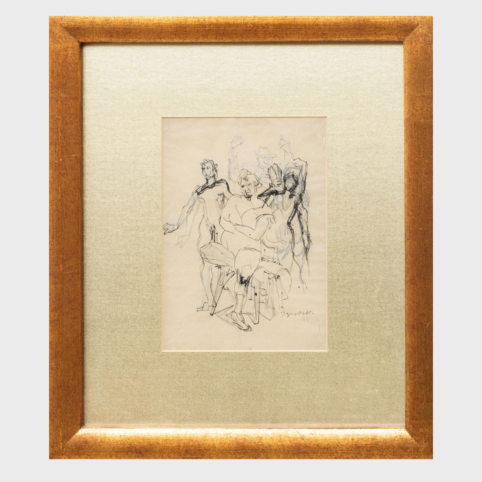 Jacques Villon (1875-1963): Group of Women Resting (1 of 4)