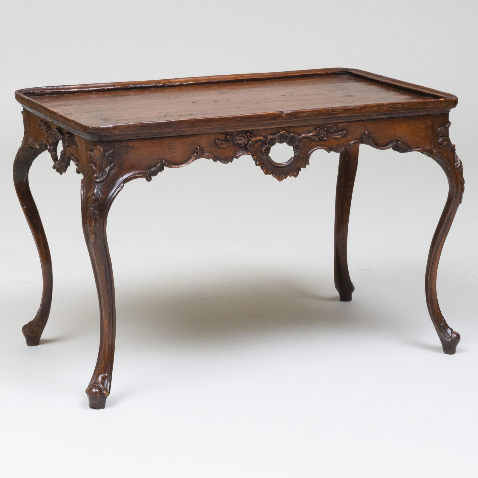 Rococo Style Walnut Miniature Tea Table (1 of 7)