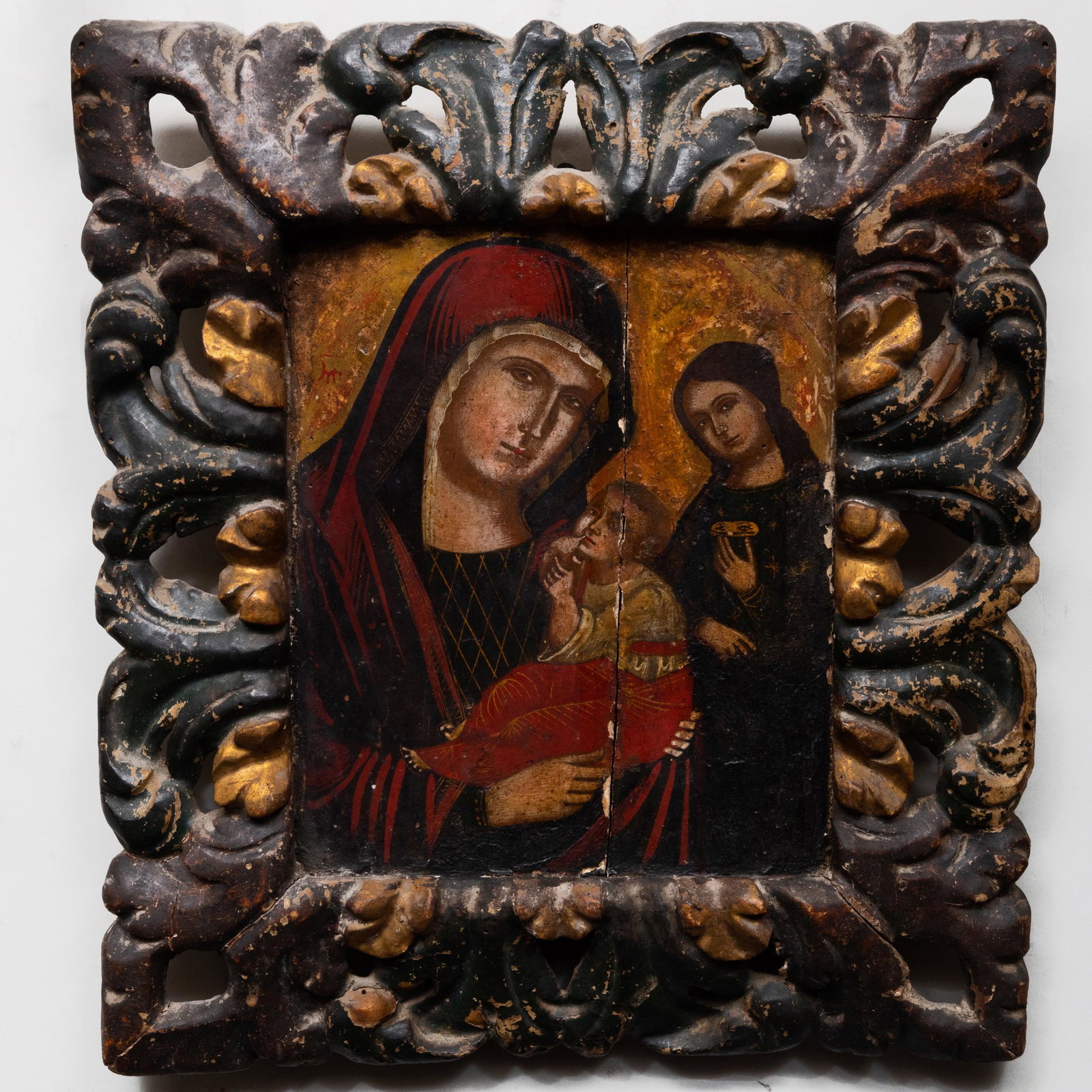 Two Russian or Greek Icons of the Virgin and Child (1 of 4)