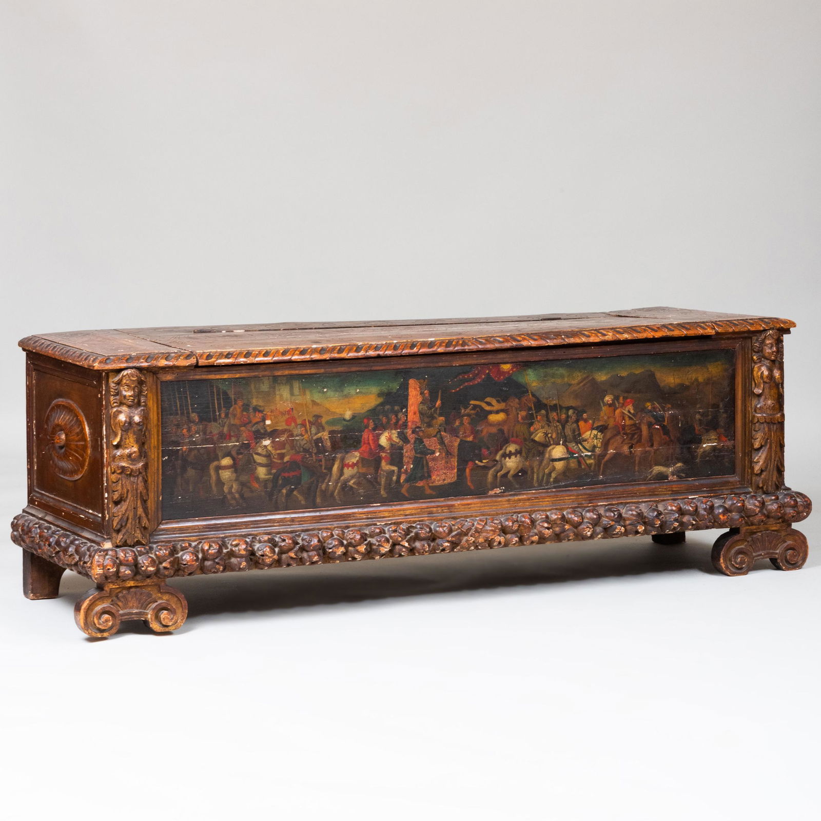 Italian Painted and Parcel-Gilt Cassone (1 of 10)