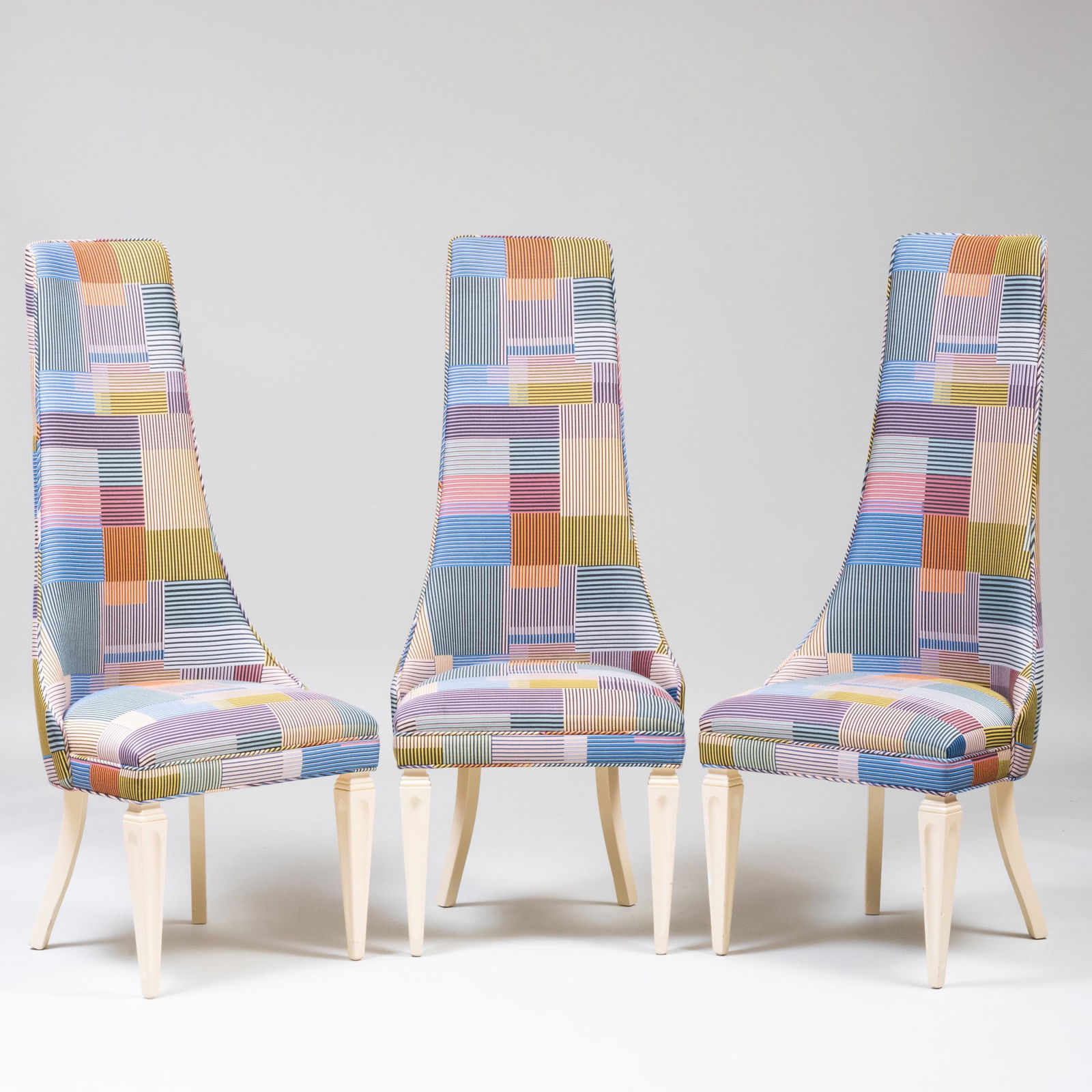 Set of Three Hollywood Regency Style  High Back Side (1 of 7)