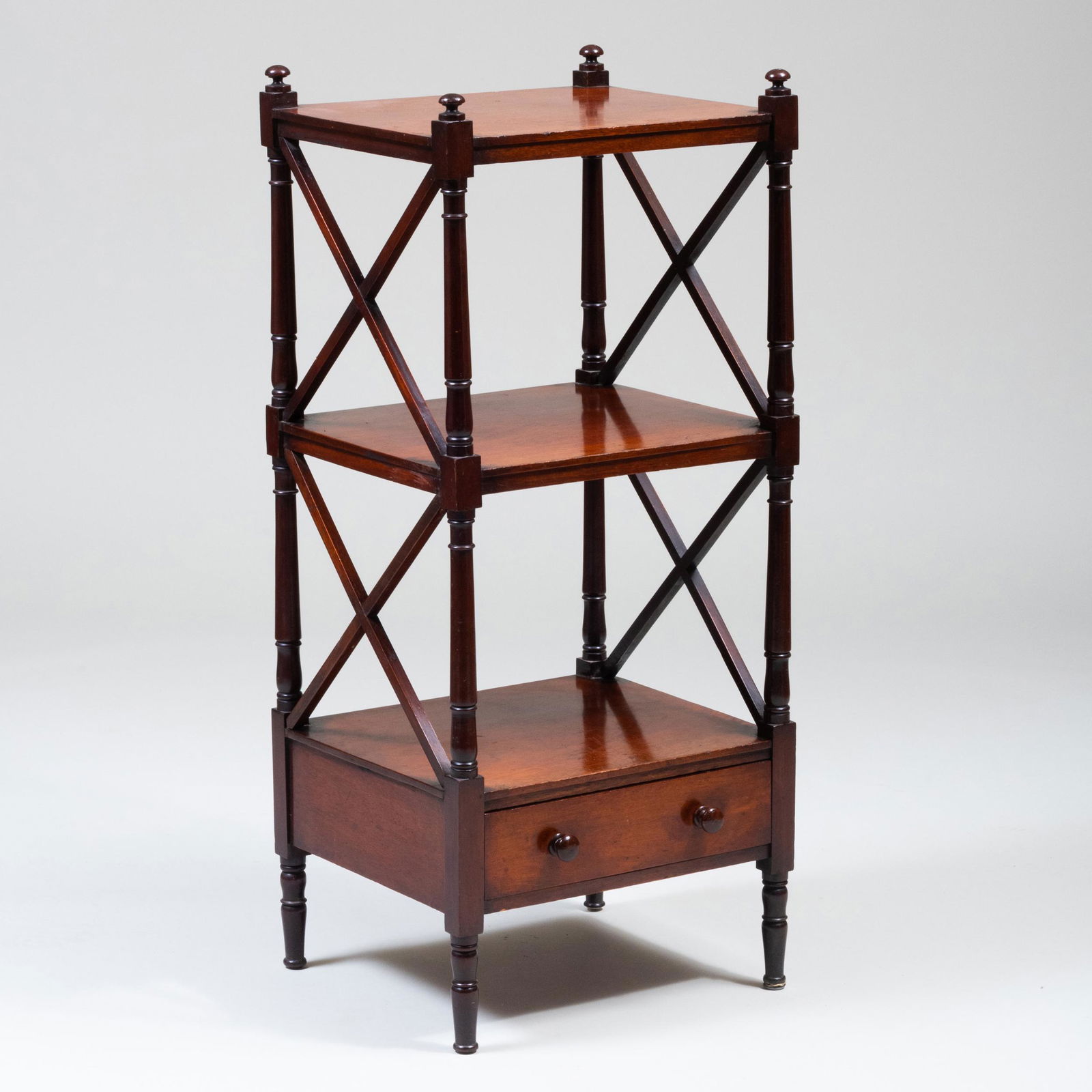 Regency Style Mahogany Whatnot (1 of 8)