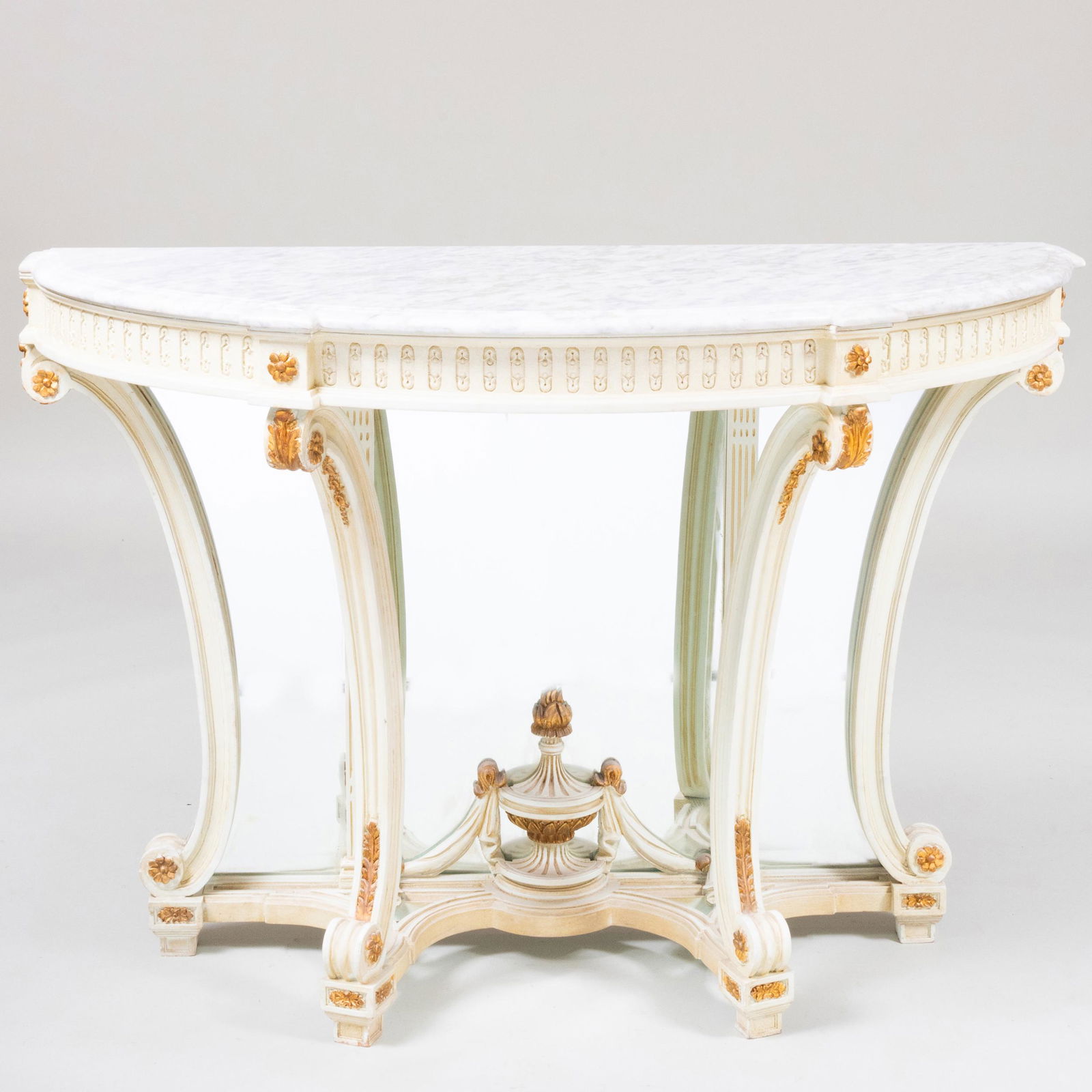 Pair of Louis XVI Style Painted and Parcel-Gilt (1 of 17)