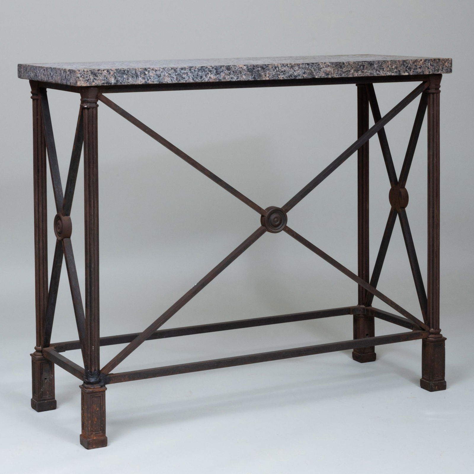 Italian Neoclassical Style Painted Metal 'Bank' Table (1 of 7)