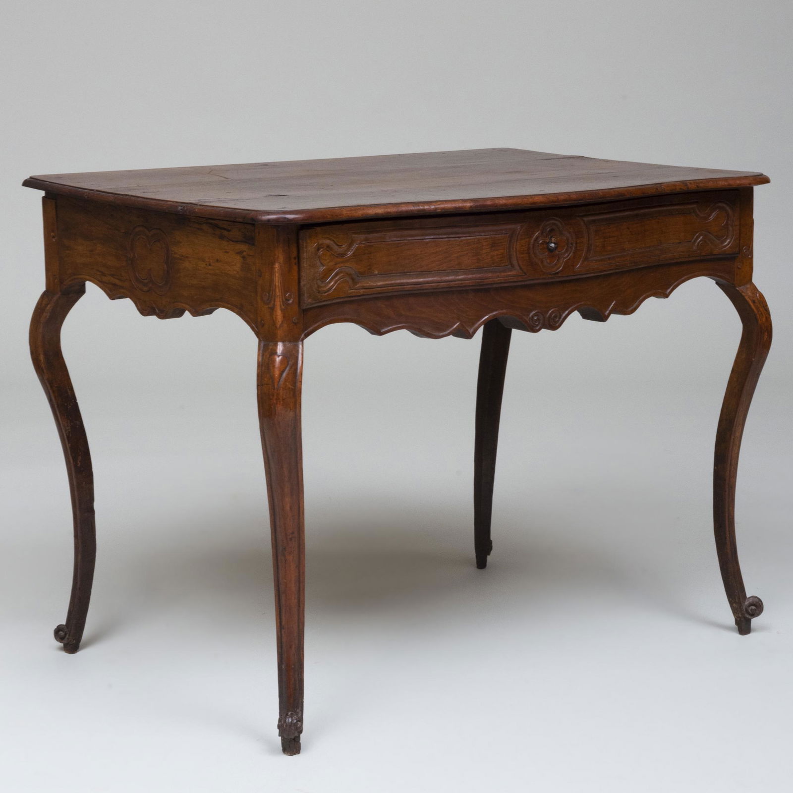 Louis XV Provincial Carved Walnut Table (1 of 10)