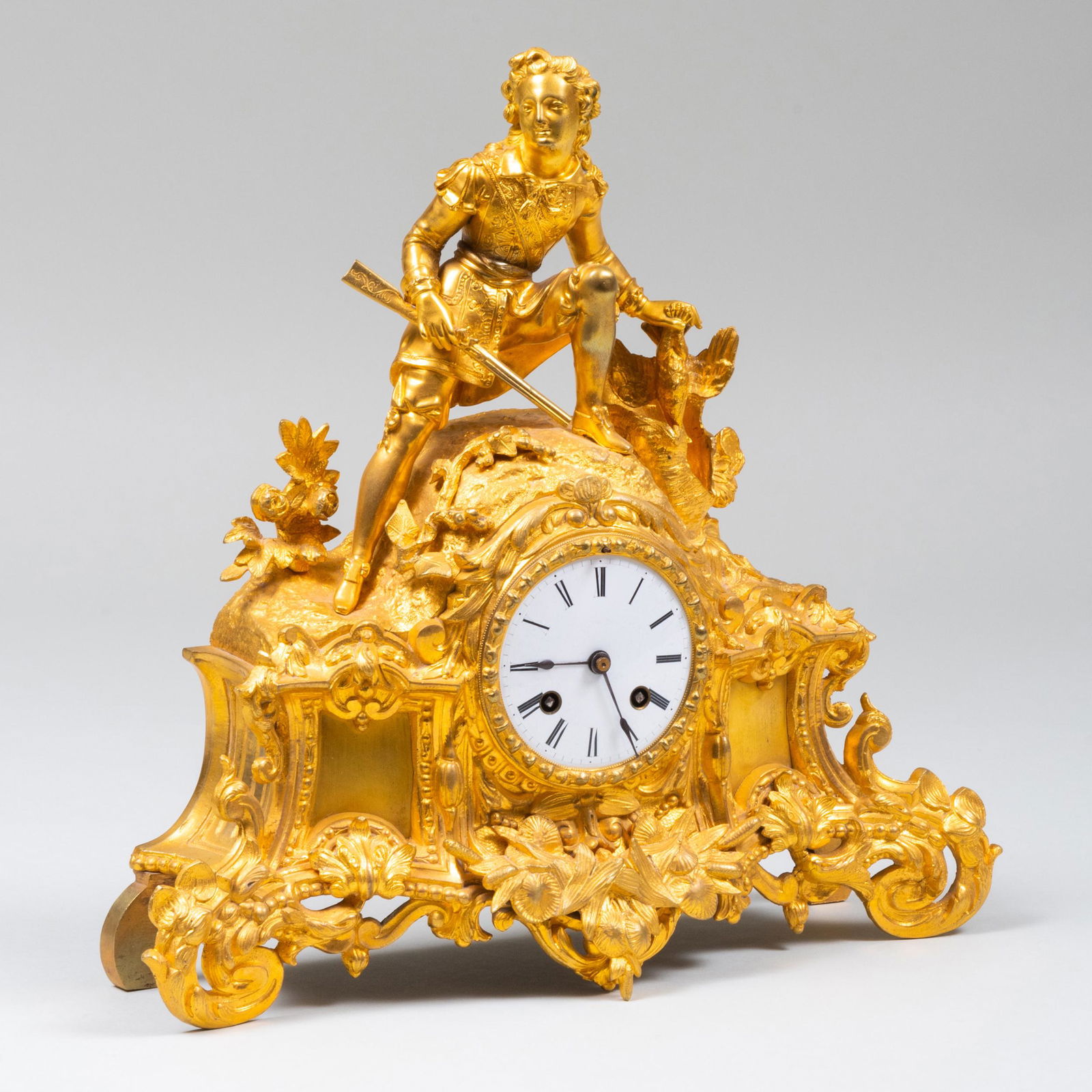 Napoleon III Ormolu Figural Clock (1 of 8)